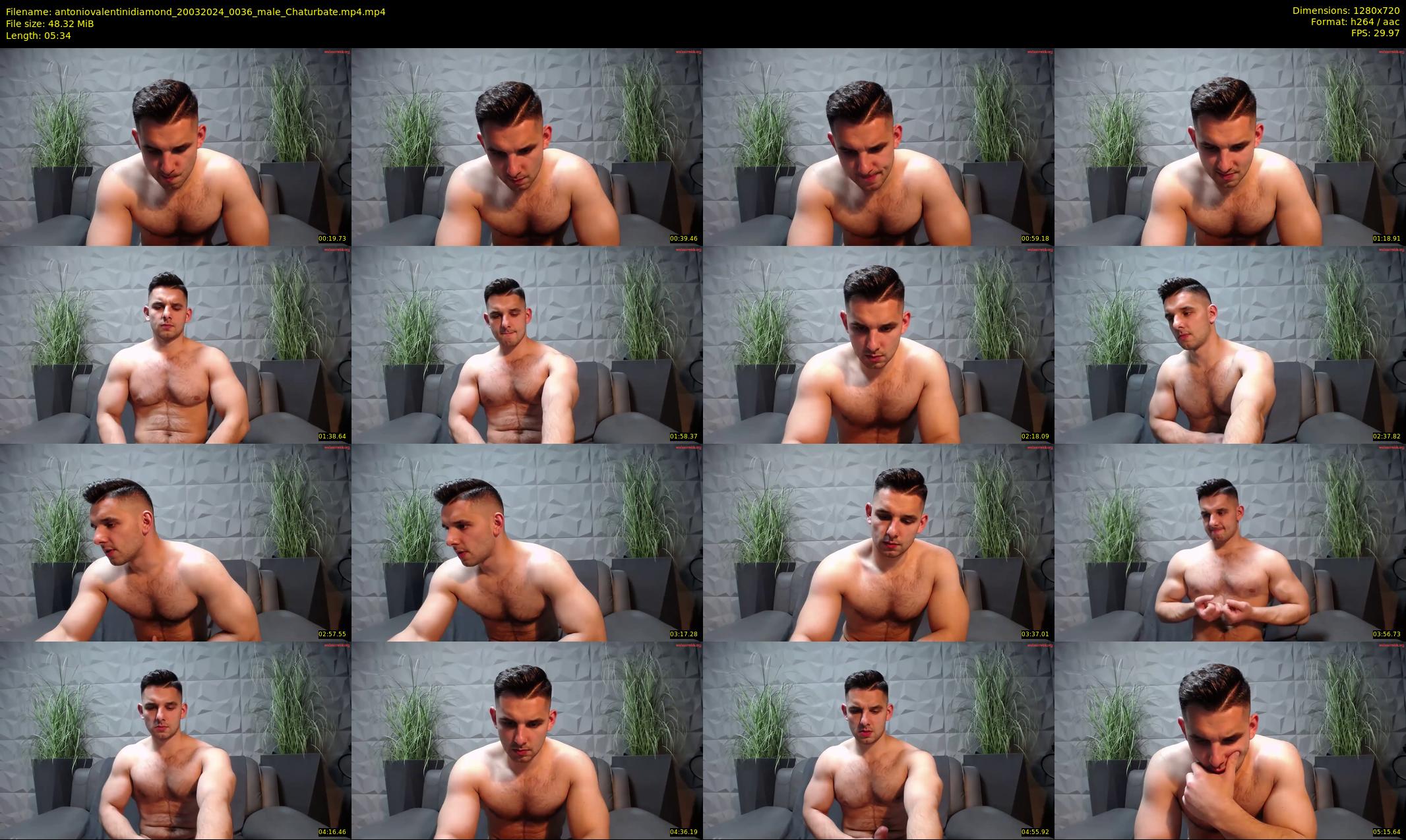 antoniovalentinidiamond — 6 minute Chaturbate male cam show recording, 720p, Mar 20, 2024