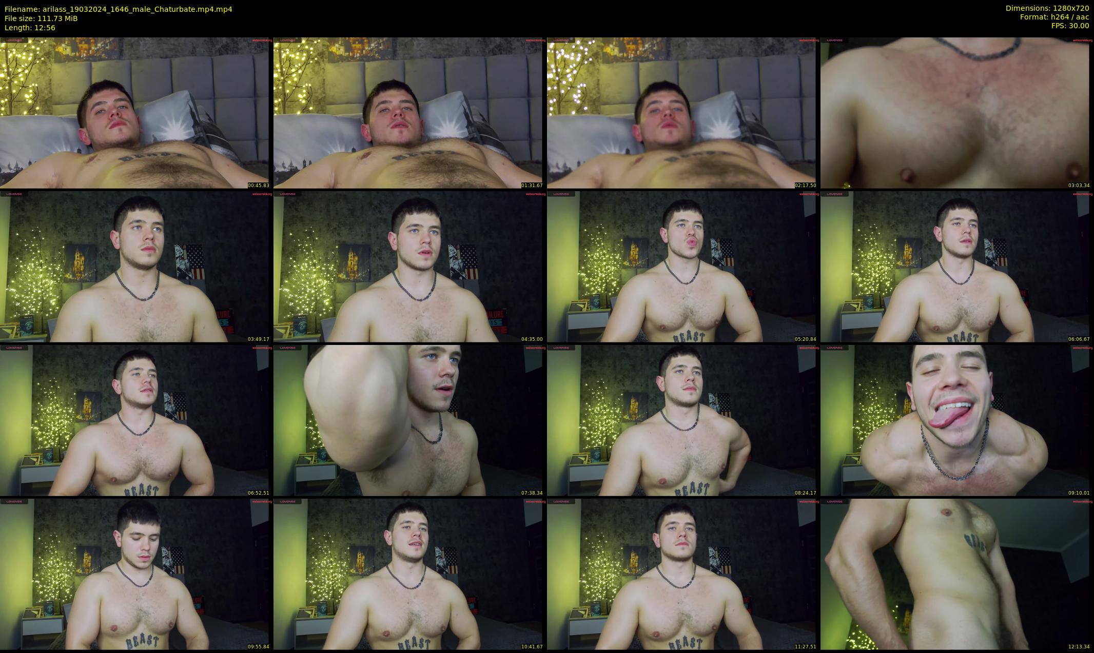 arilass — 13 minute Chaturbate male cam show recording, 720p, Mar 19, 2024