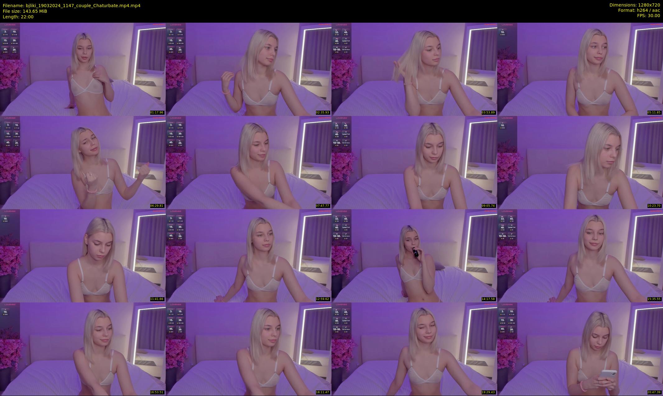 bjliki — 22 minute Chaturbate couple cam show recording, 720p, Mar 19, 2024