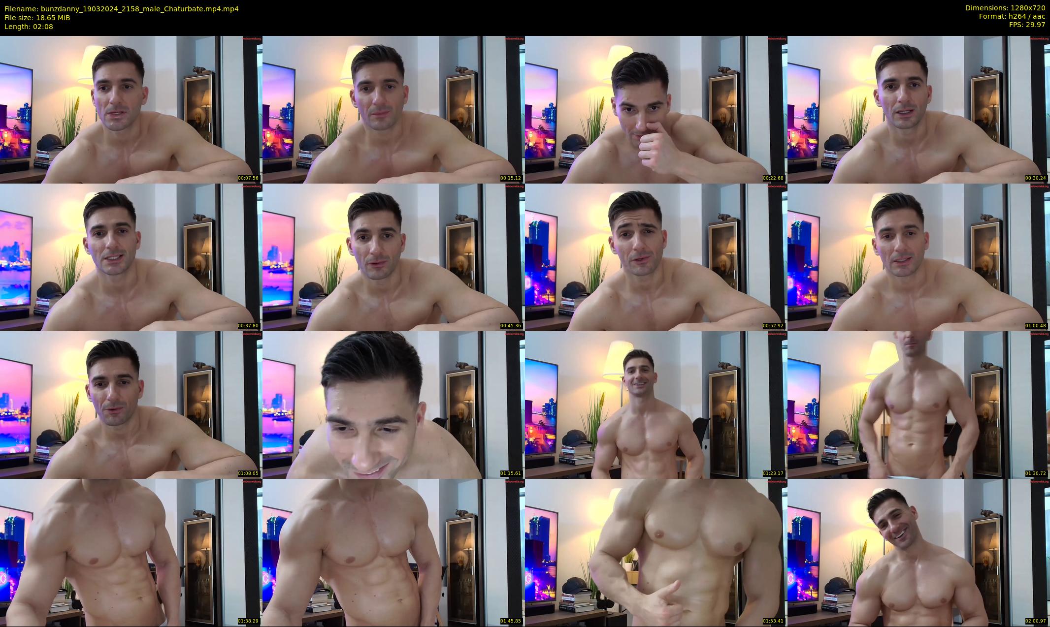 bunzdanny — 3 minute Chaturbate male cam show recording, 720p, Mar 19, 2024