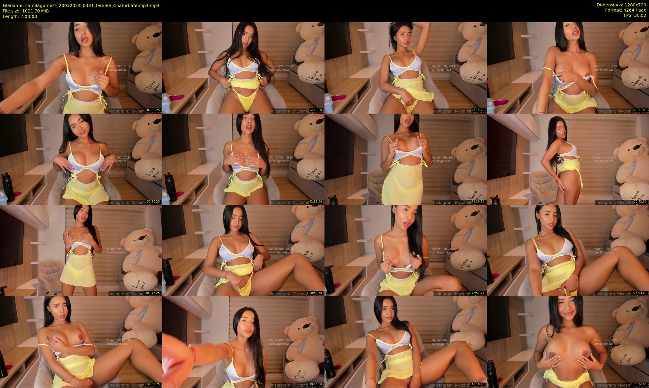 camilagomezz — 120 minute Chaturbate female cam show recording, 720p, Mar 20, 2024