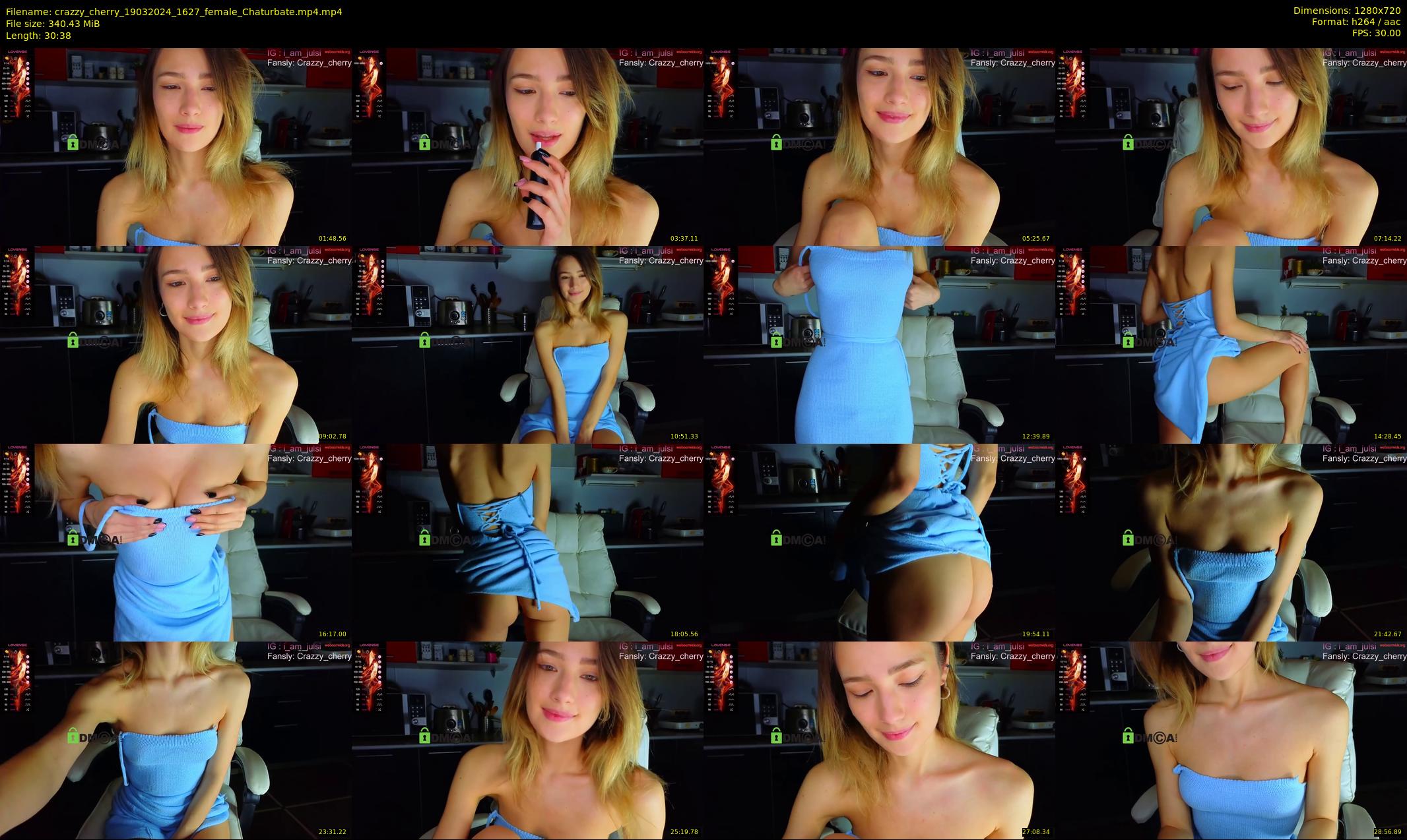 crazzy_cherry — 31 minute Chaturbate female cam show recording, 720p, Mar 19, 2024