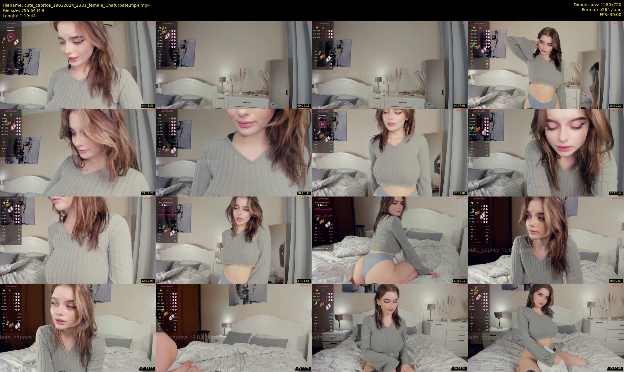 cute_caprice — 80 minute Chaturbate female cam show recording, 720p, Mar 19, 2024