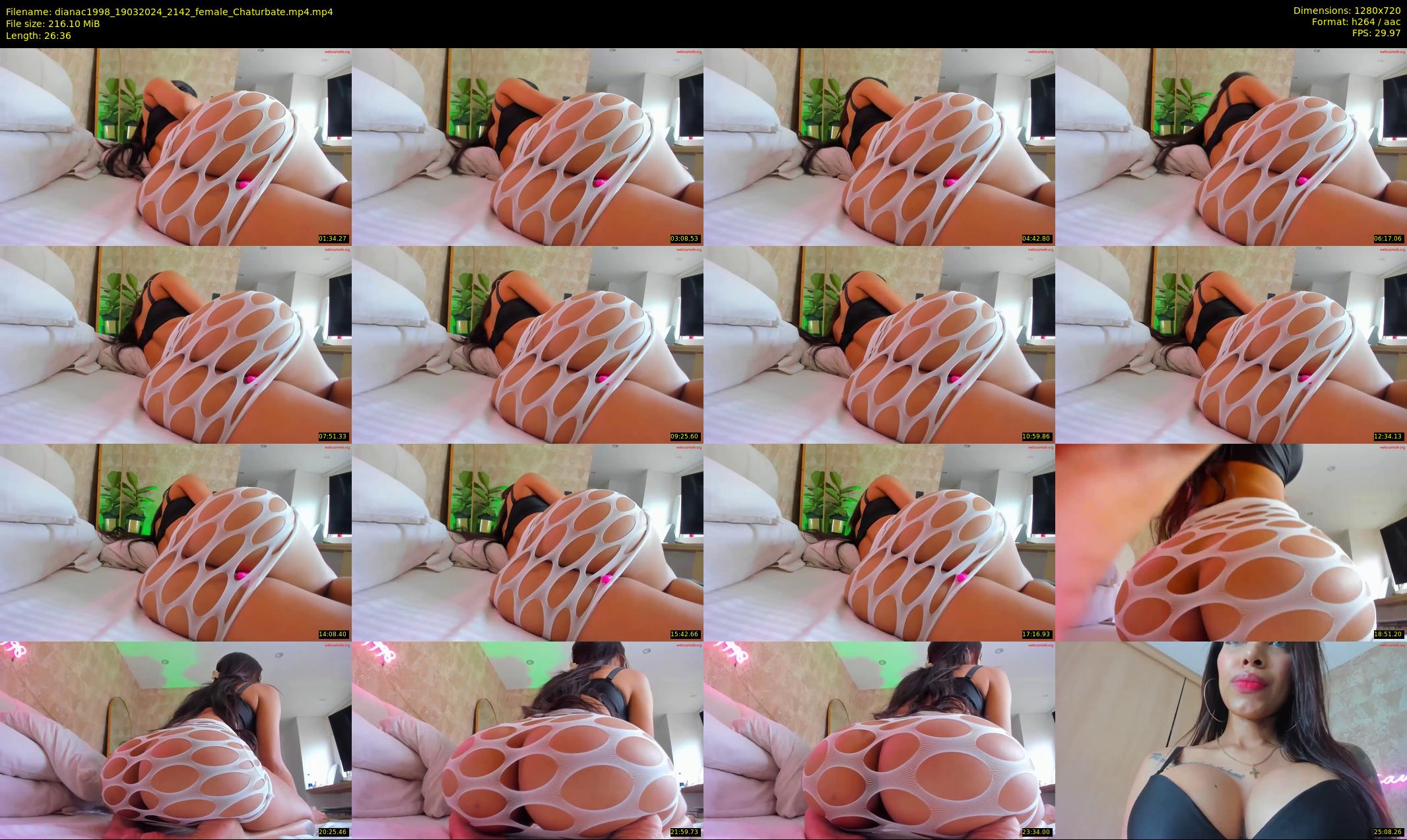 dianac1998 — 27 minute Chaturbate female cam show recording, 720p, Mar 19, 2024