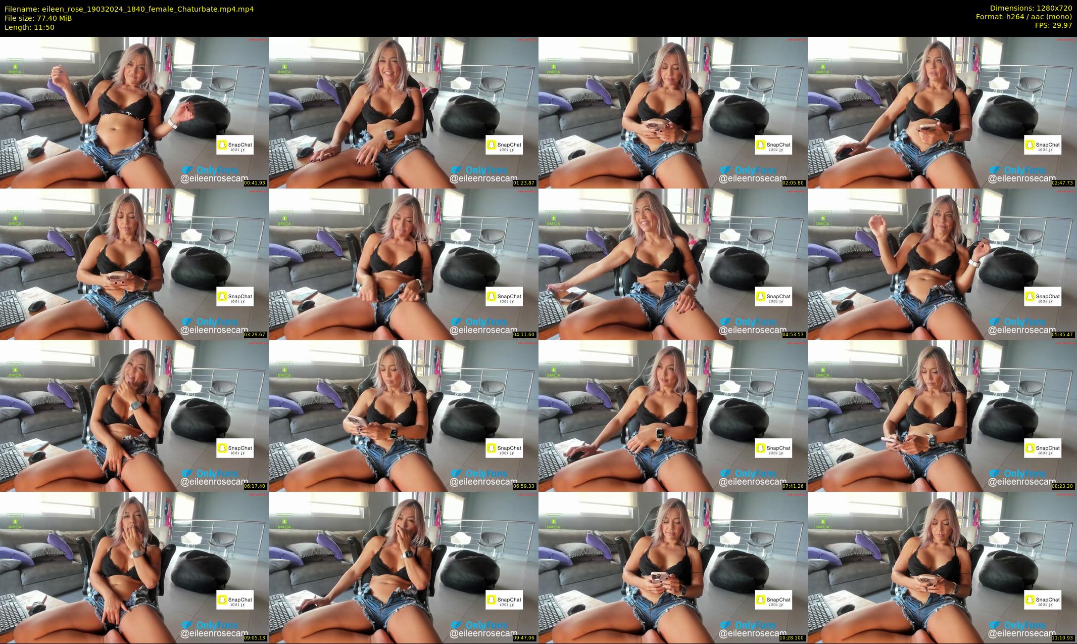 eileen_rose — 12 minute Chaturbate female cam show recording, 720p, Mar 19, 2024