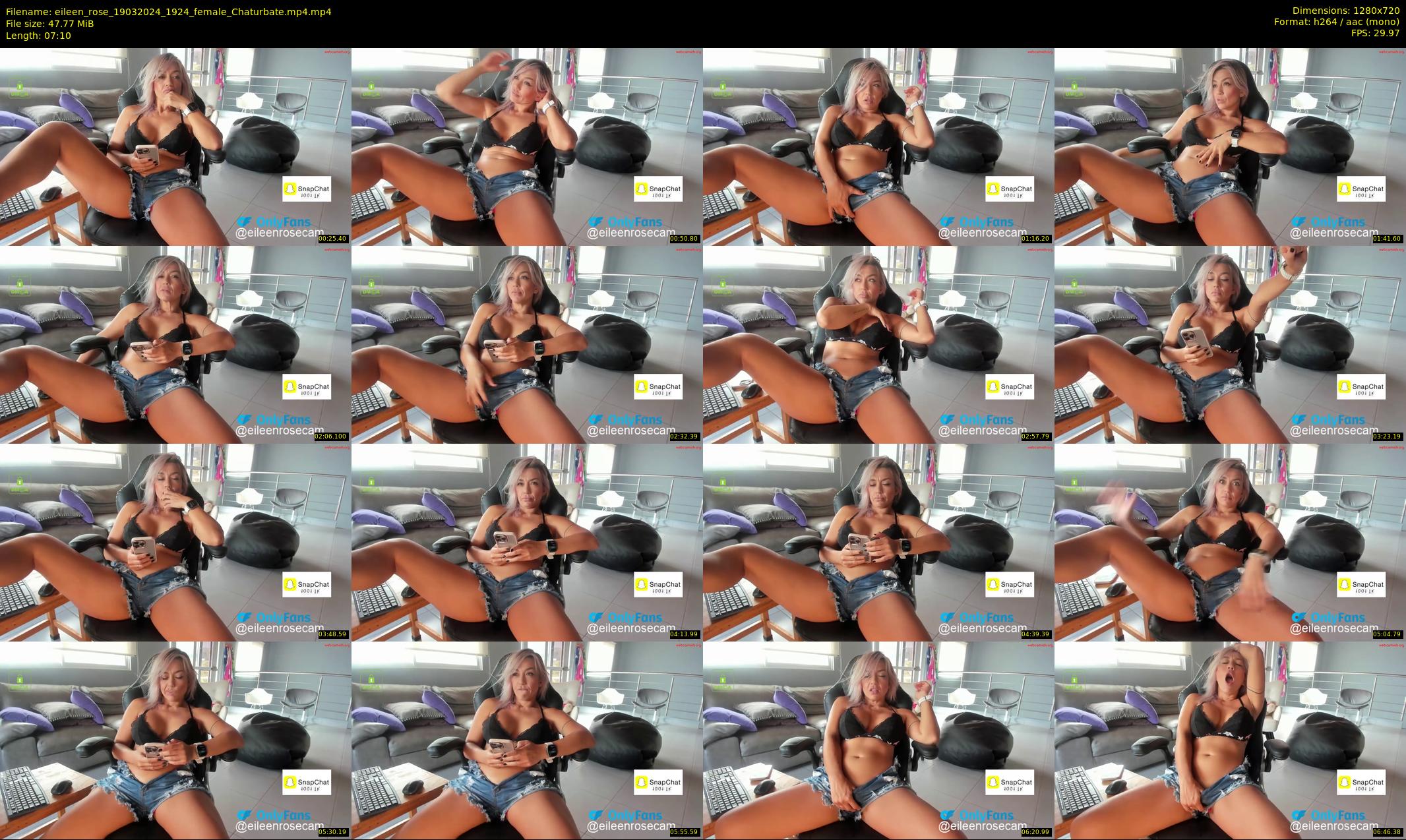 eileen_rose — 8 minute Chaturbate female cam show recording, 720p, Mar 19, 2024