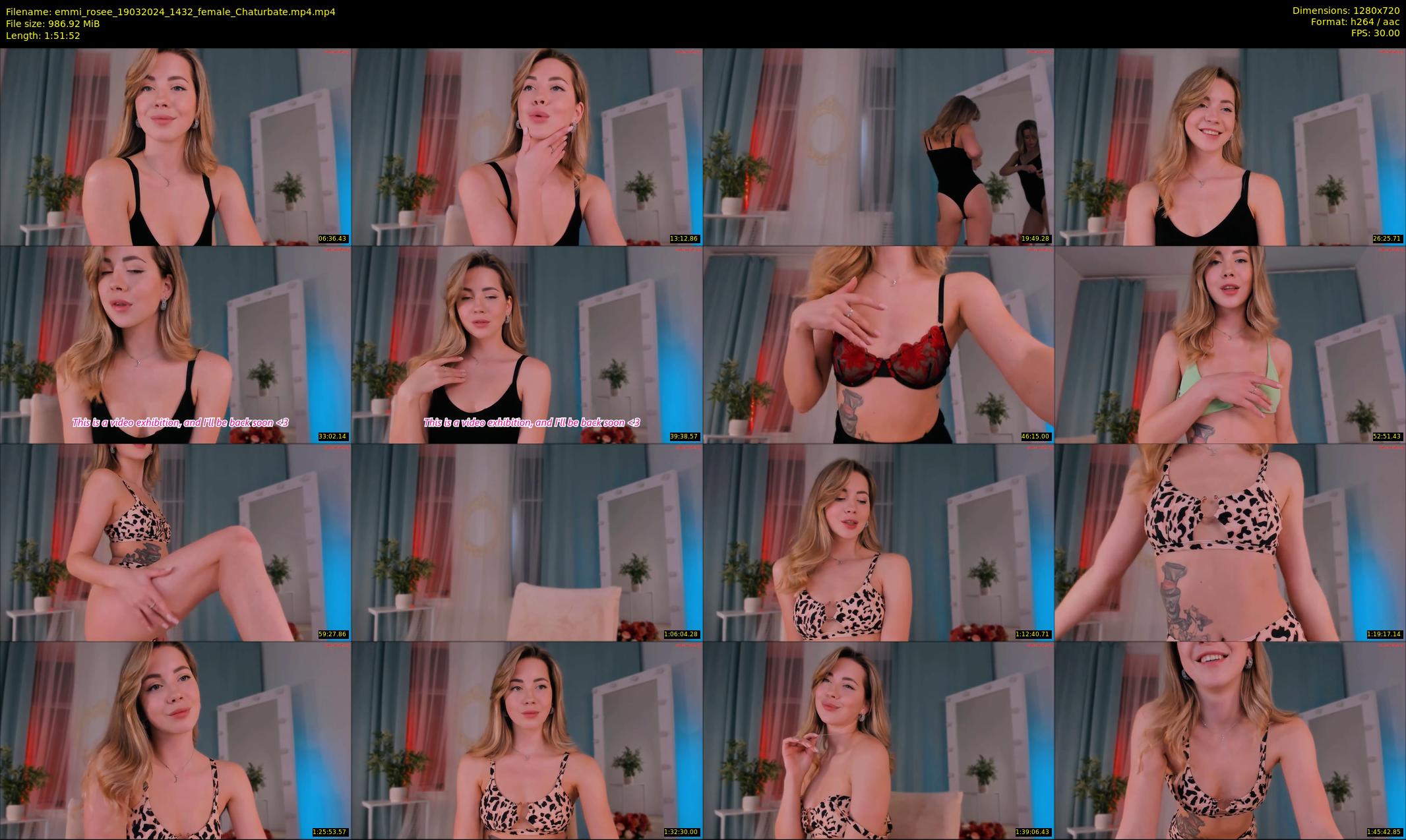 emmi_rosee — 112 minute Chaturbate female cam show recording, 720p, Mar 19, 2024
