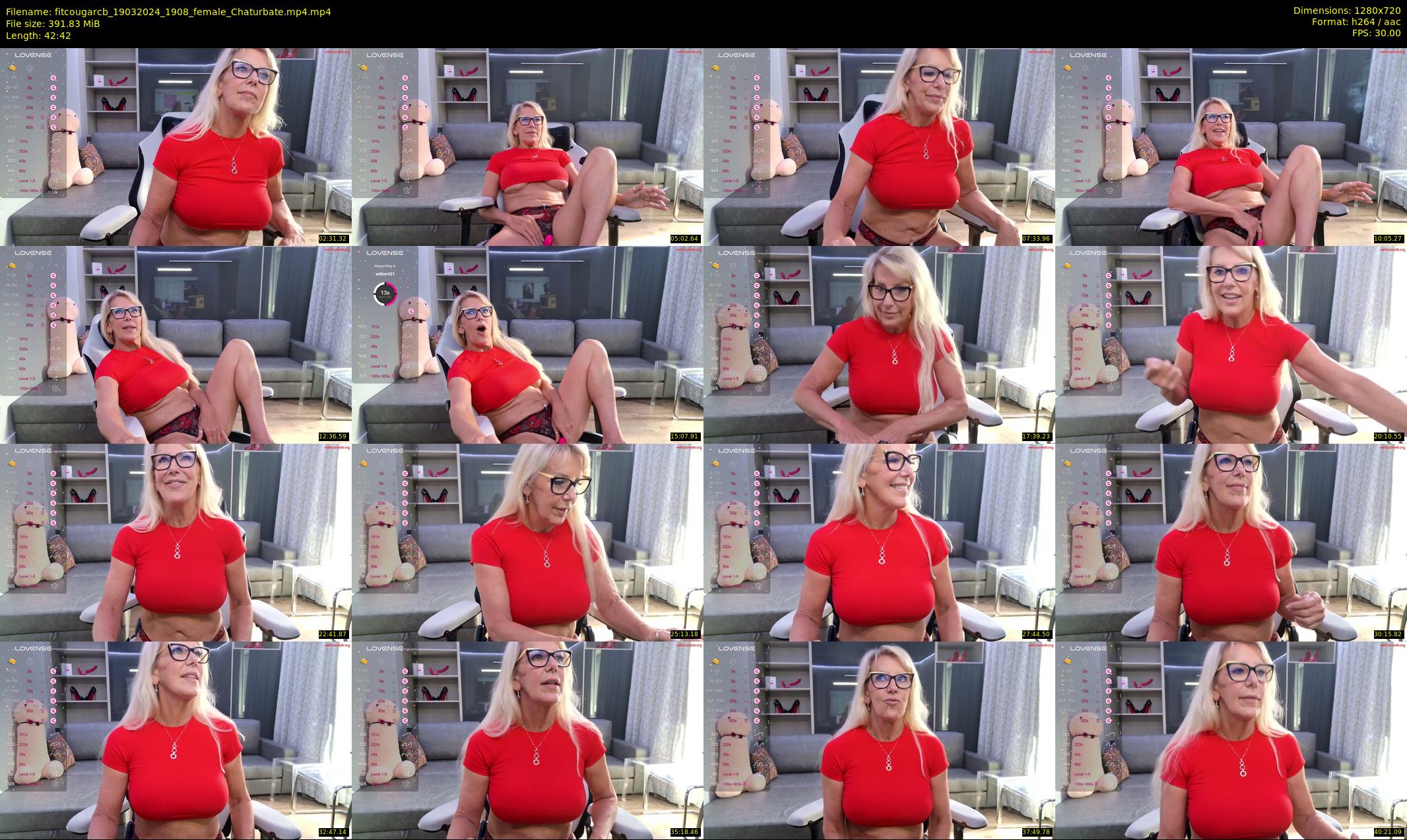 fitcougarcb — 43 minute Chaturbate female cam show recording, 720p, Mar 19, 2024
