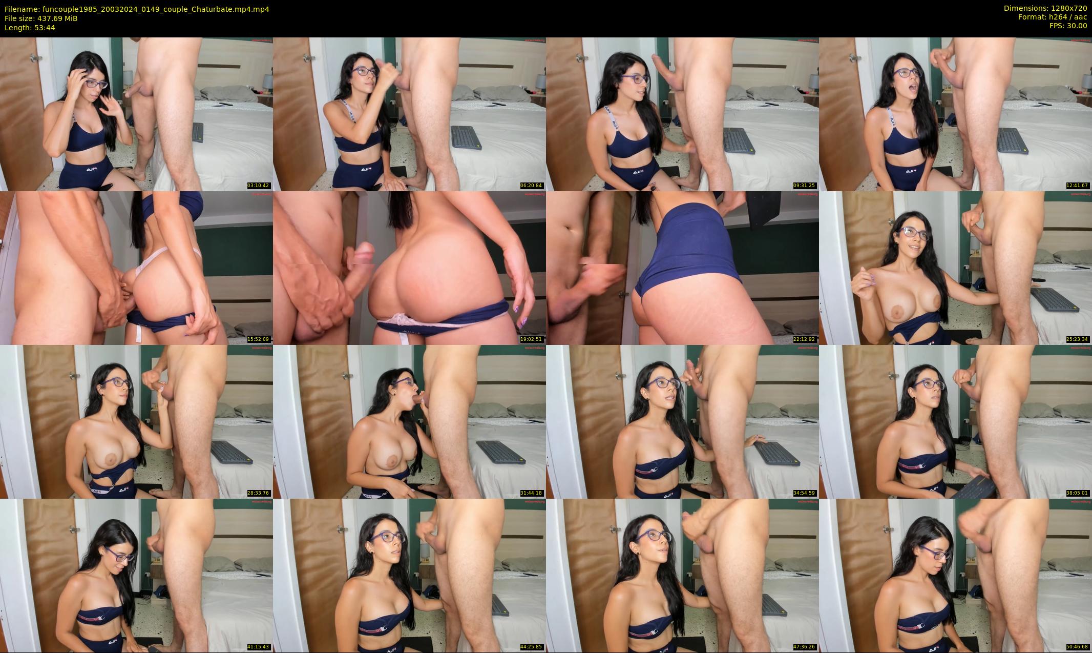 funcouple1985 — 54 minute Chaturbate couple cam show recording, 720p, Mar 20, 2024