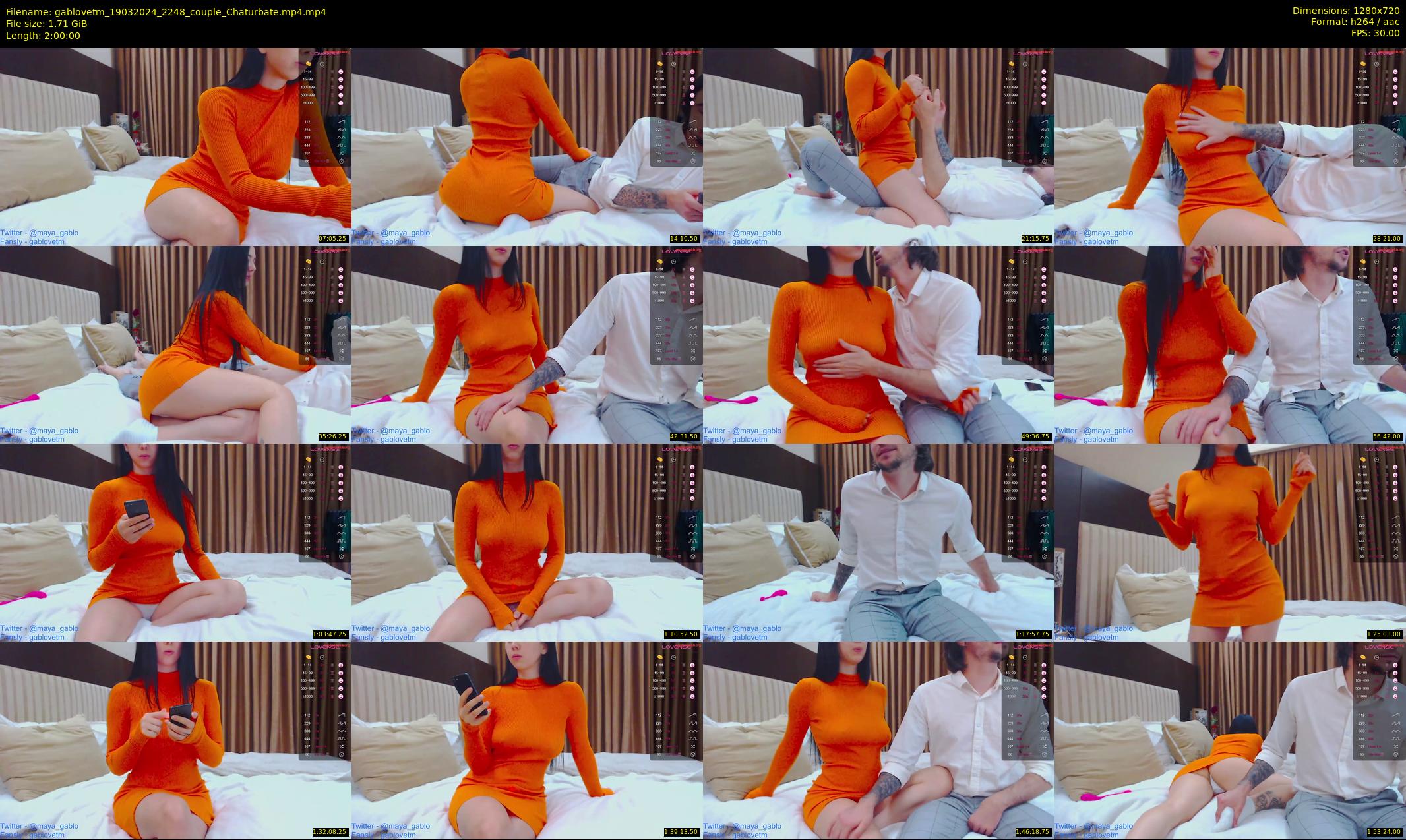 gablovetm — 120 minute Chaturbate couple cam show recording, 720p, Mar 19, 2024