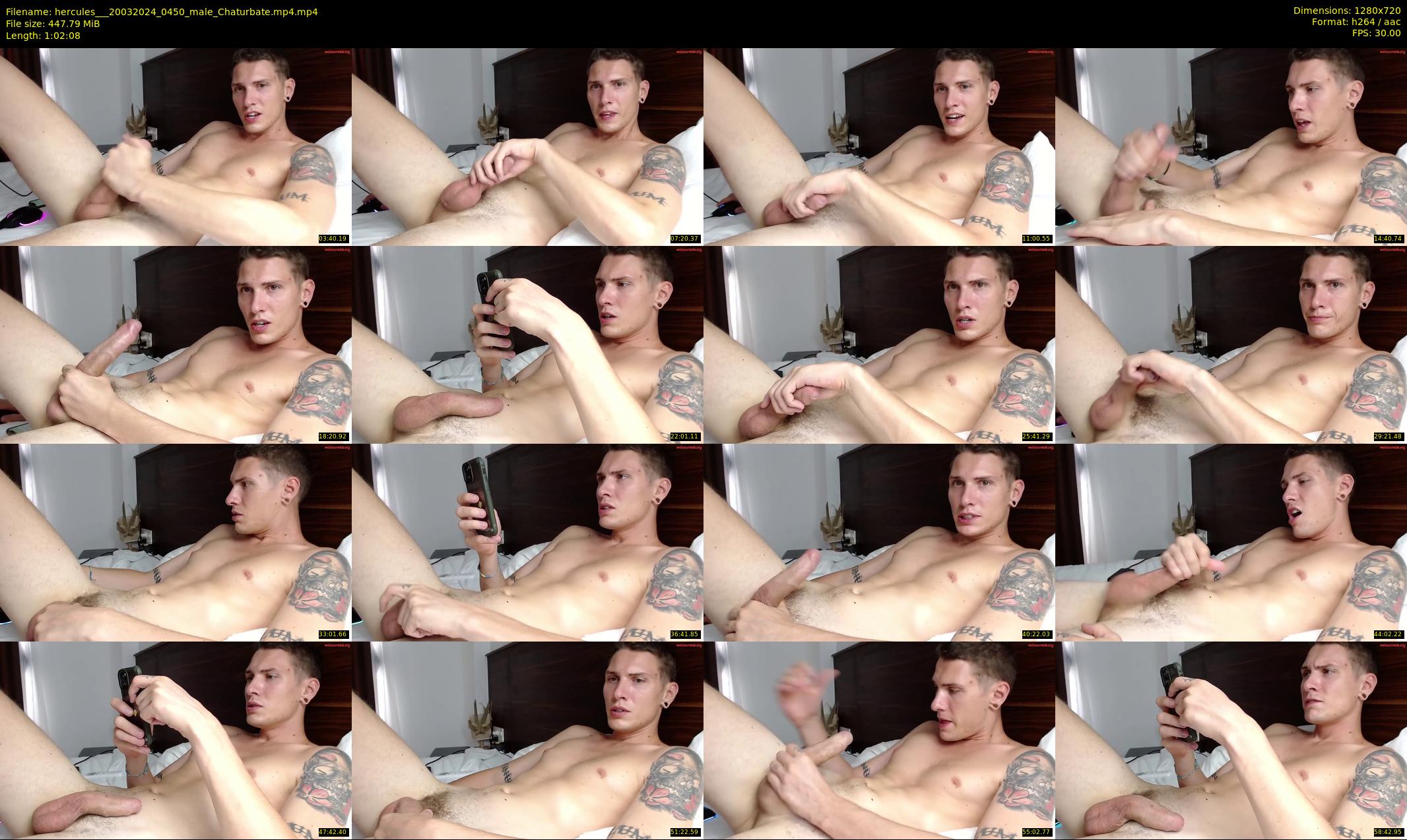 hercules__ — 63 minute Chaturbate male cam show recording, 720p, Mar 20, 2024