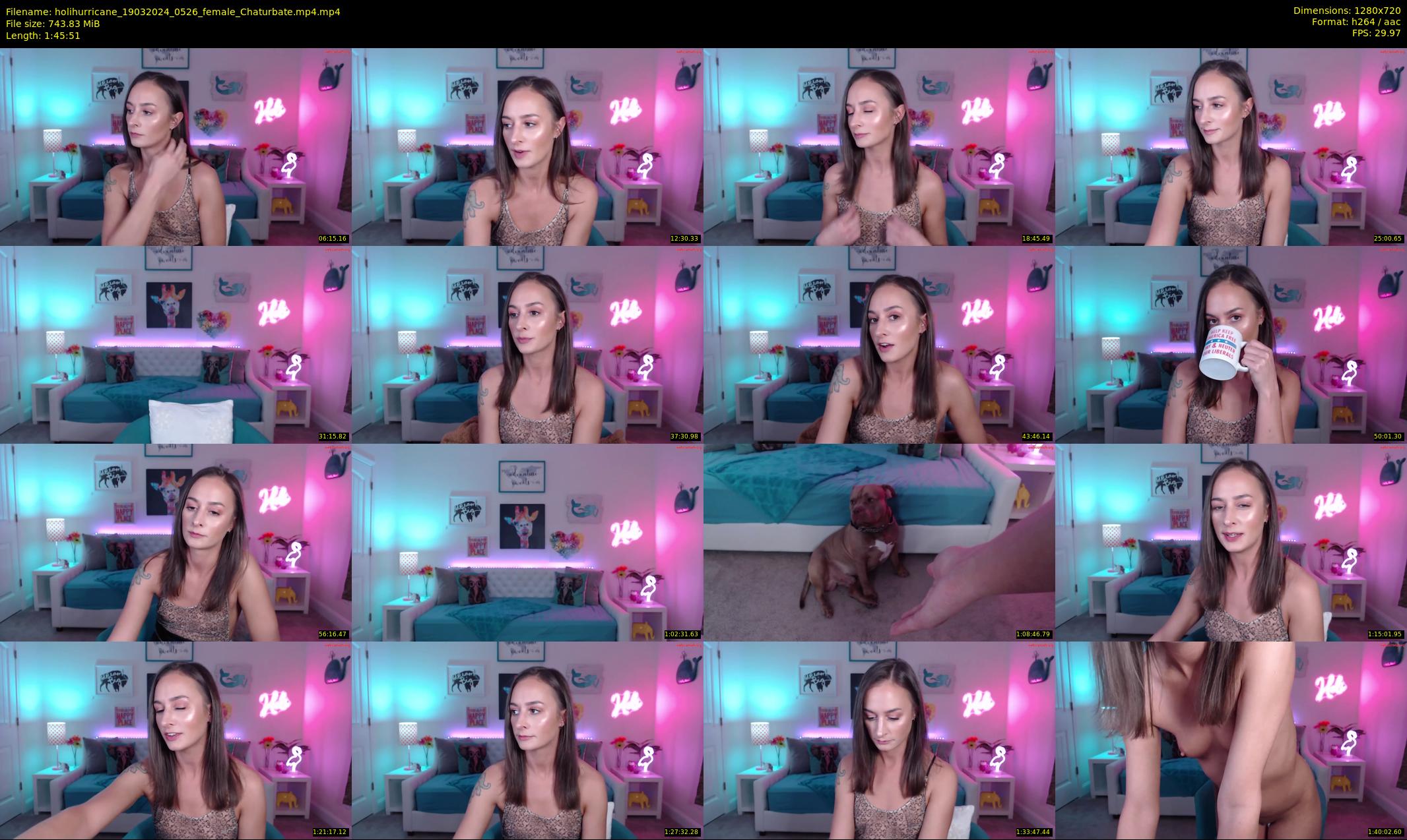 holihurricane — 106 minute Chaturbate female cam show recording, 720p, Mar 19, 2024