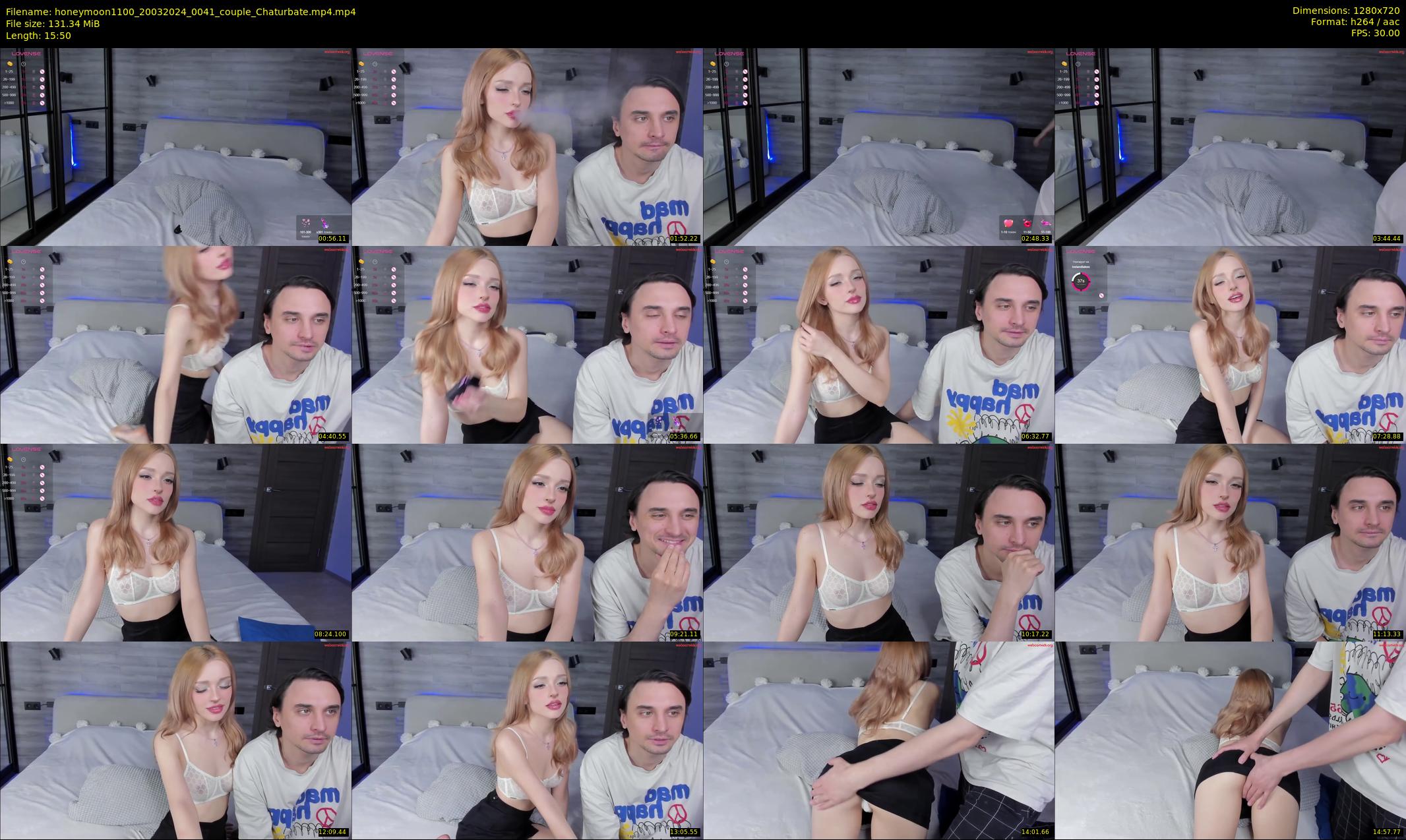 honeymoon1100 — 16 minute Chaturbate couple cam show recording, 720p, Mar 20, 2024