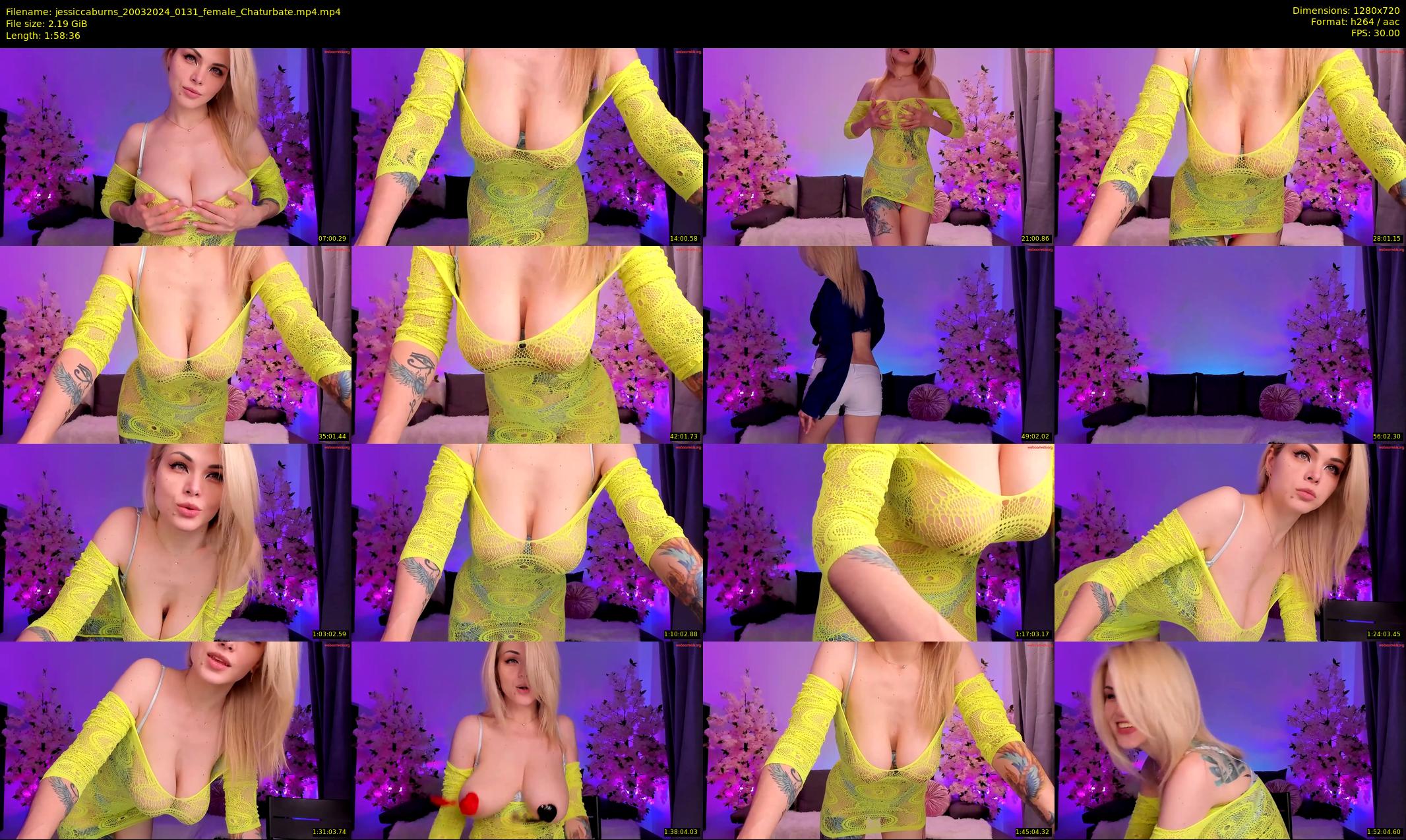 jessiccaburns — 119 minute Chaturbate female cam show recording, 720p, Mar 20, 2024