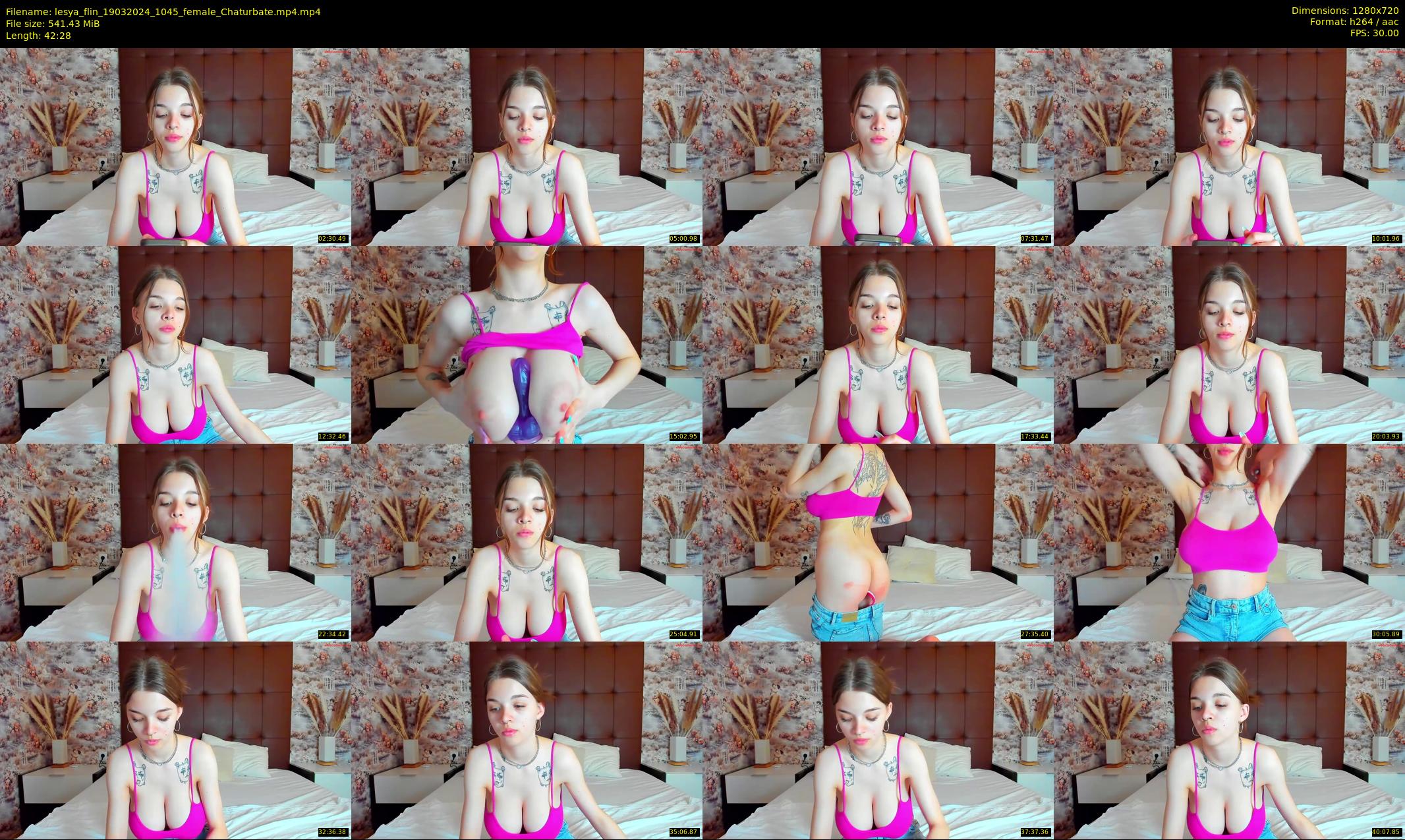 lesya_flin — 43 minute Chaturbate female cam show recording, 720p, Mar 19, 2024