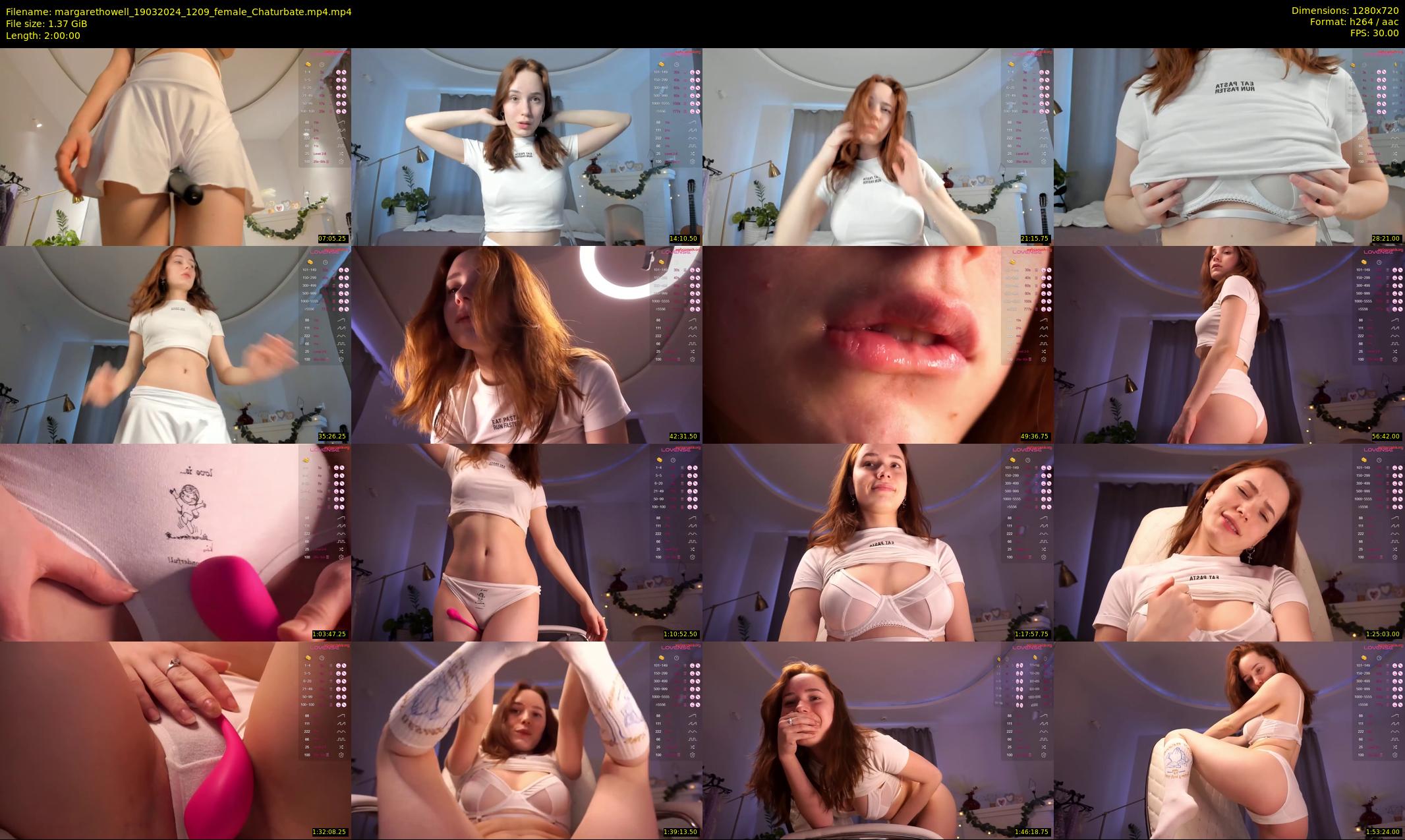 margarethowell — 120 minute Chaturbate female cam show recording, 720p, Mar 19, 2024