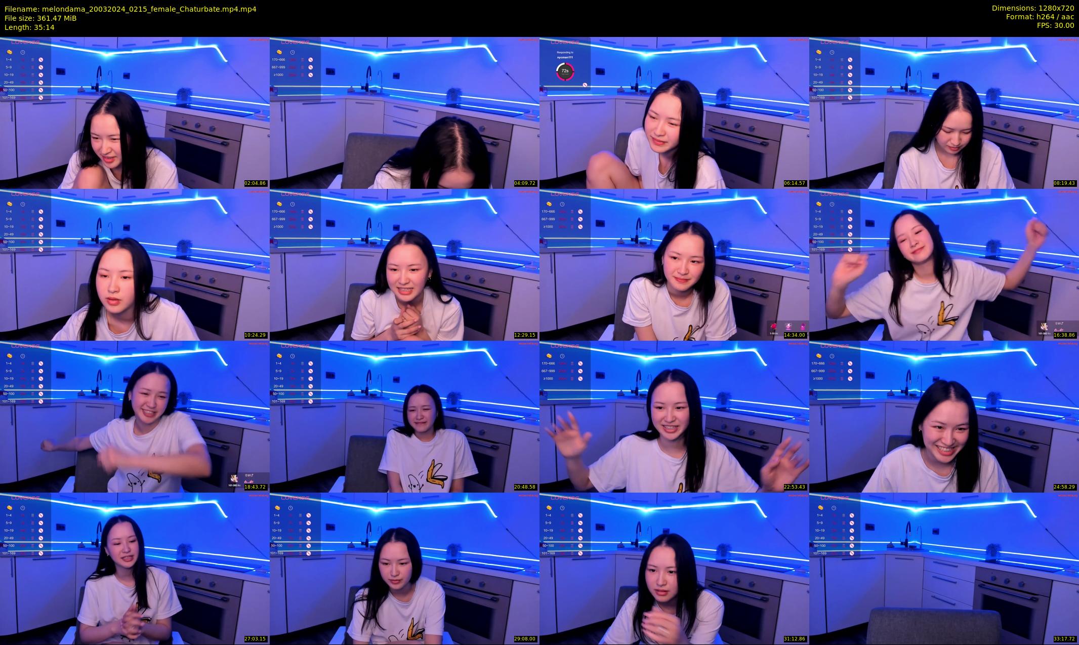 melondama — 36 minute Chaturbate female cam show recording, 720p, Mar 20, 2024