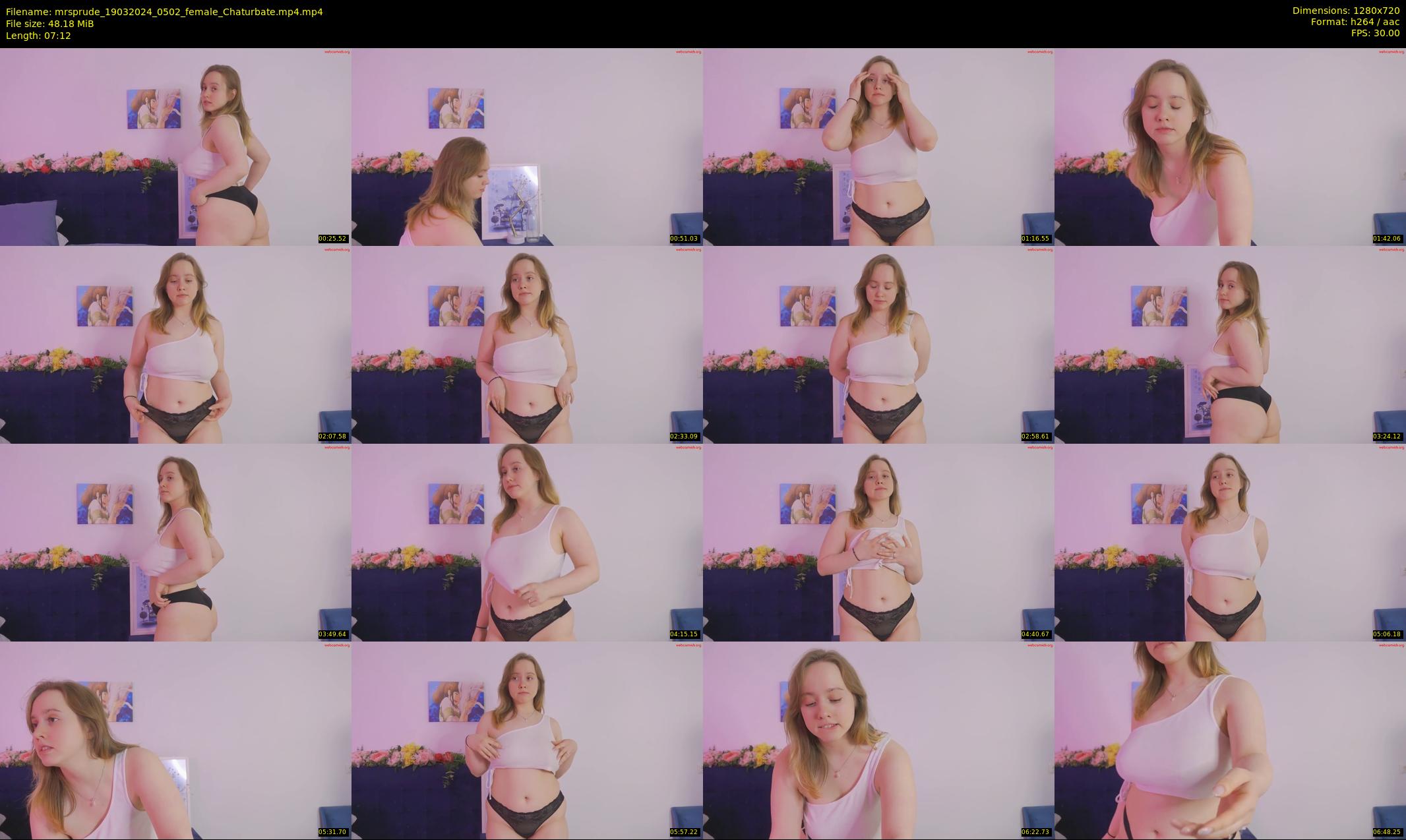 mrsprude — 8 minute Chaturbate female cam show recording, 720p, Mar 19, 2024