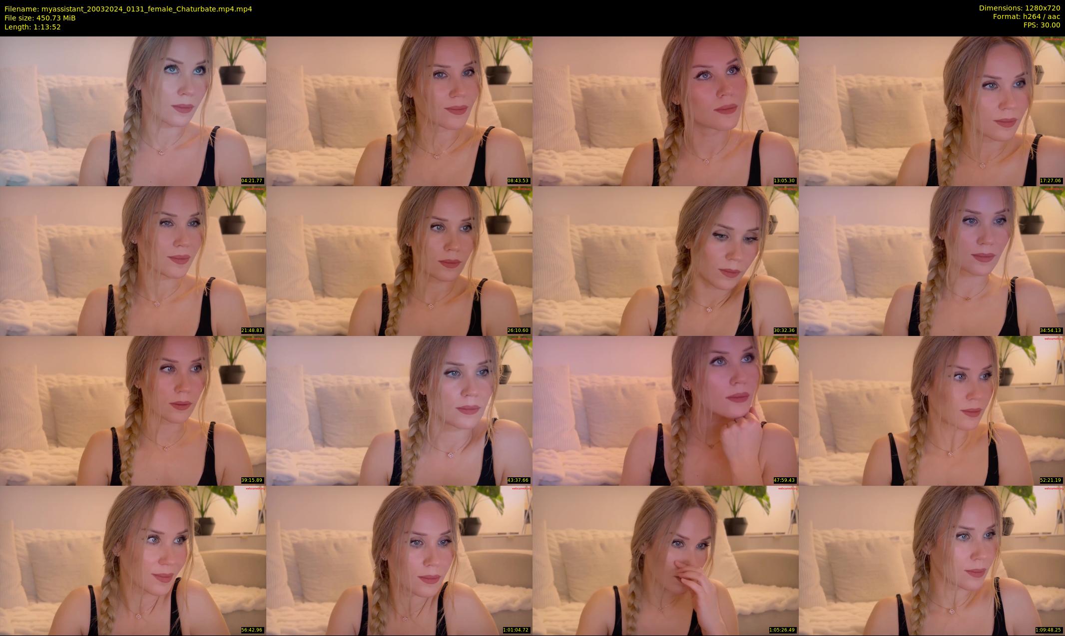 myassistant — 74 minute Chaturbate female cam show recording, 720p, Mar 20, 2024