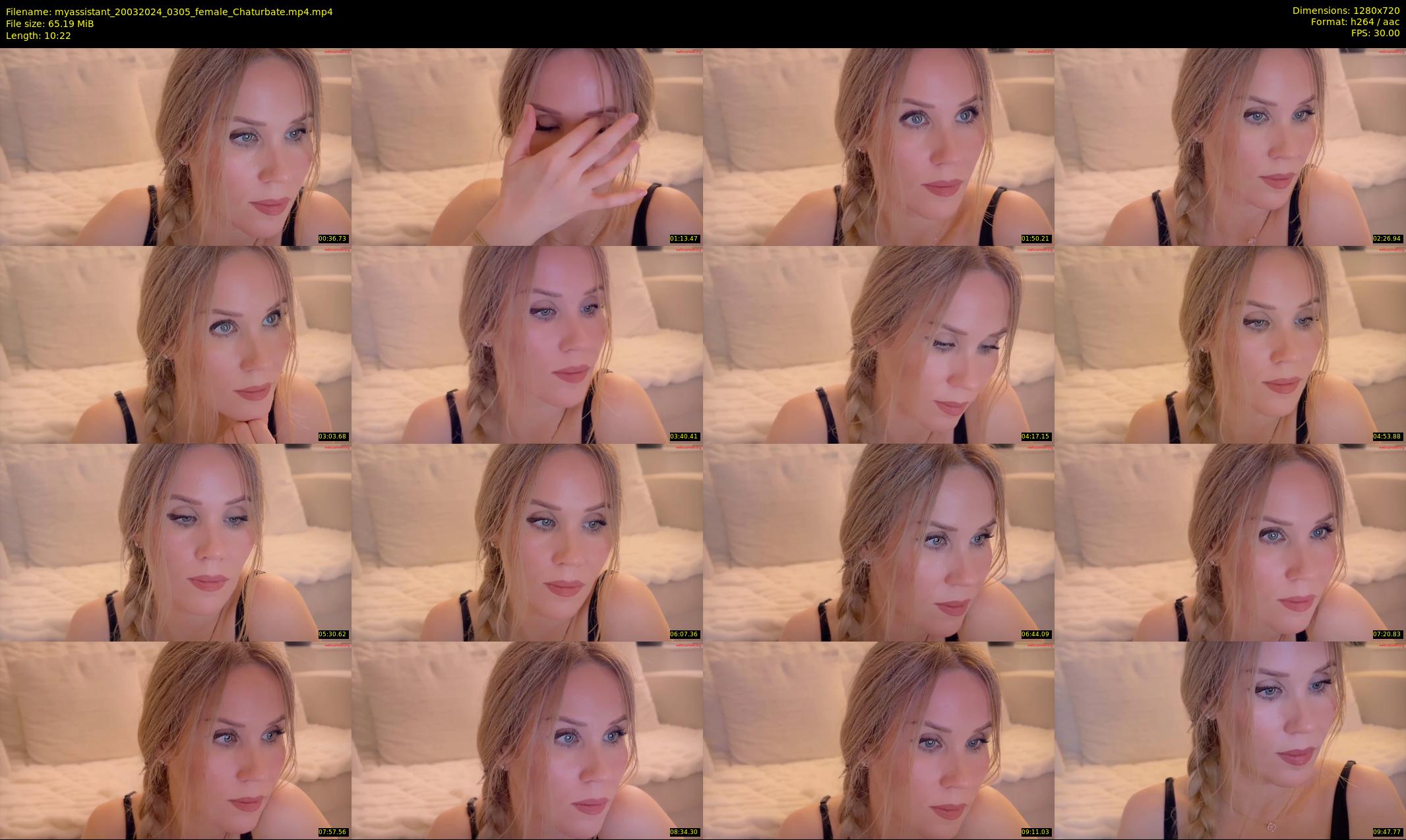 myassistant — 11 minute Chaturbate female cam show recording, 720p, Mar 20, 2024
