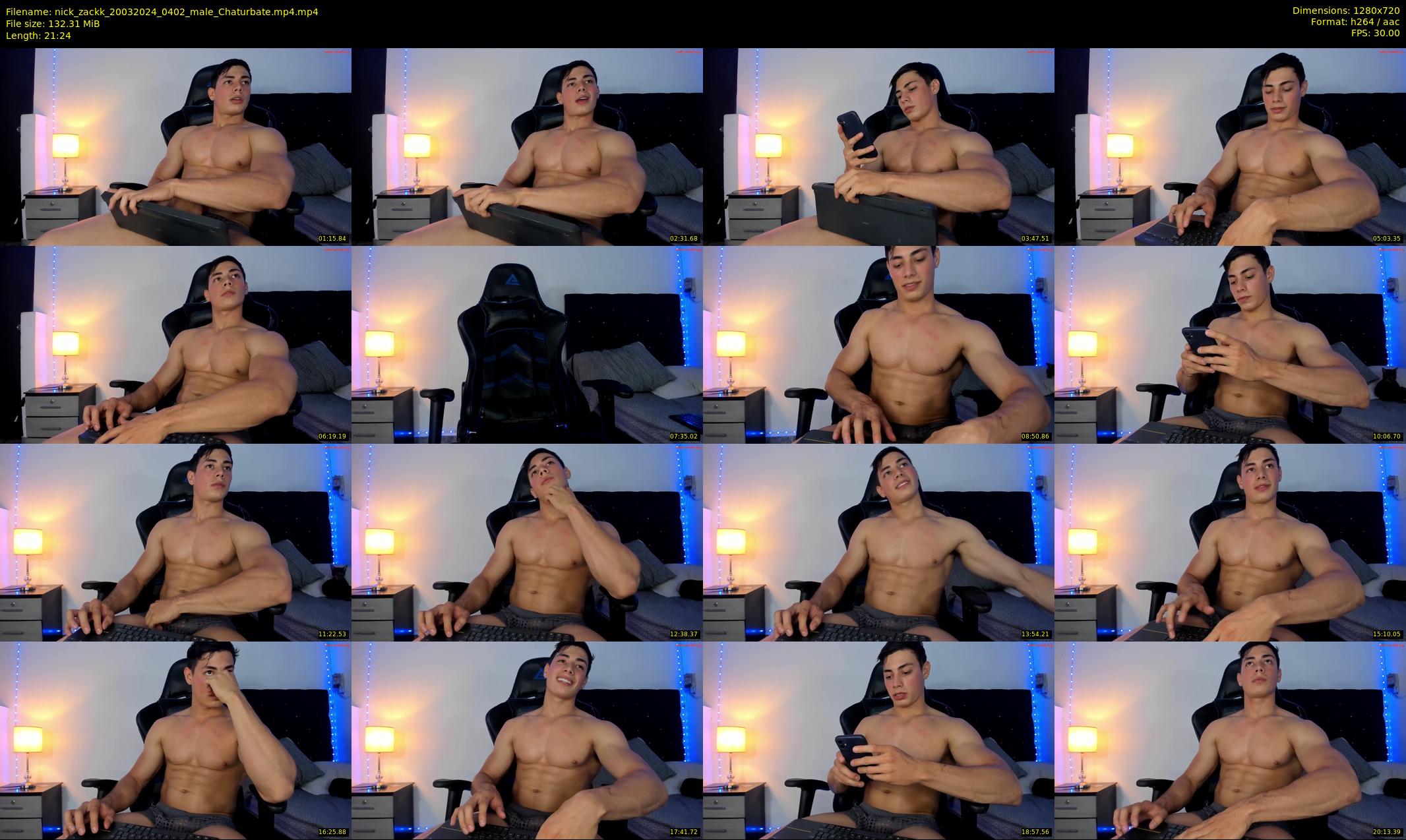 nick_zackk — 22 minute Chaturbate male cam show recording, 720p, Mar 20, 2024
