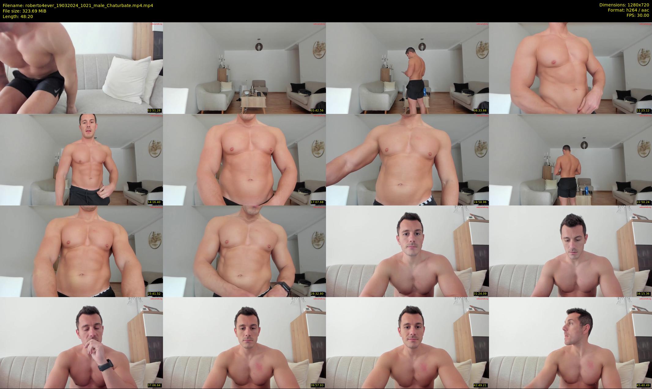 roberto4ever — 49 minute Chaturbate male cam show recording, 720p, Mar 19, 2024