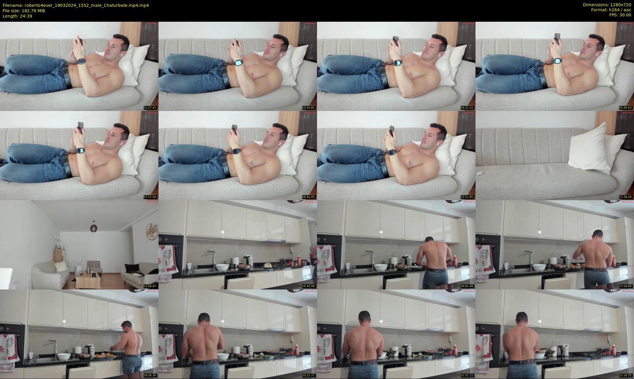 roberto4ever — 25 minute Chaturbate male cam show recording, 720p, Mar 19, 2024
