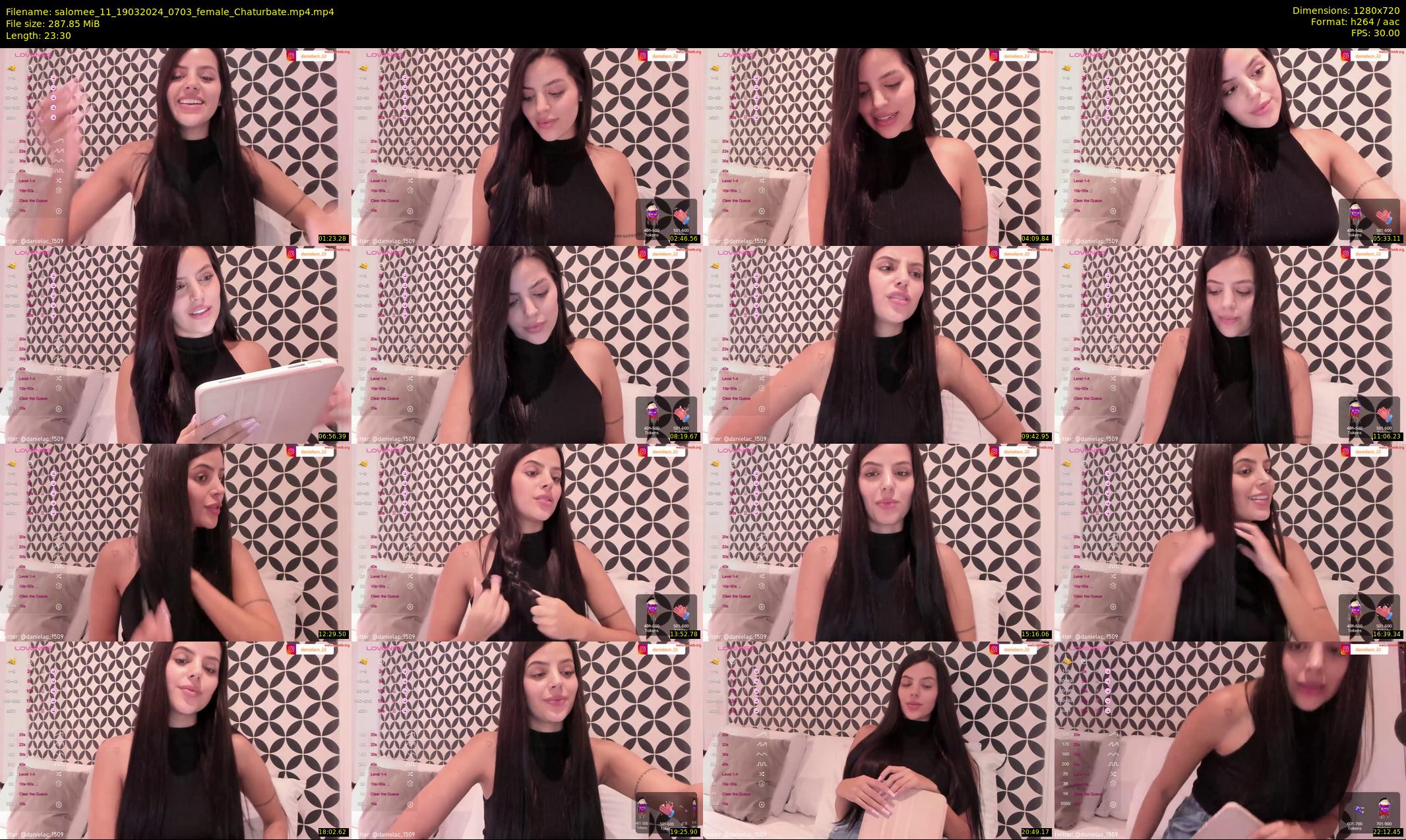 salomee_11 — 24 minute Chaturbate female cam show recording, 720p, Mar 19, 2024