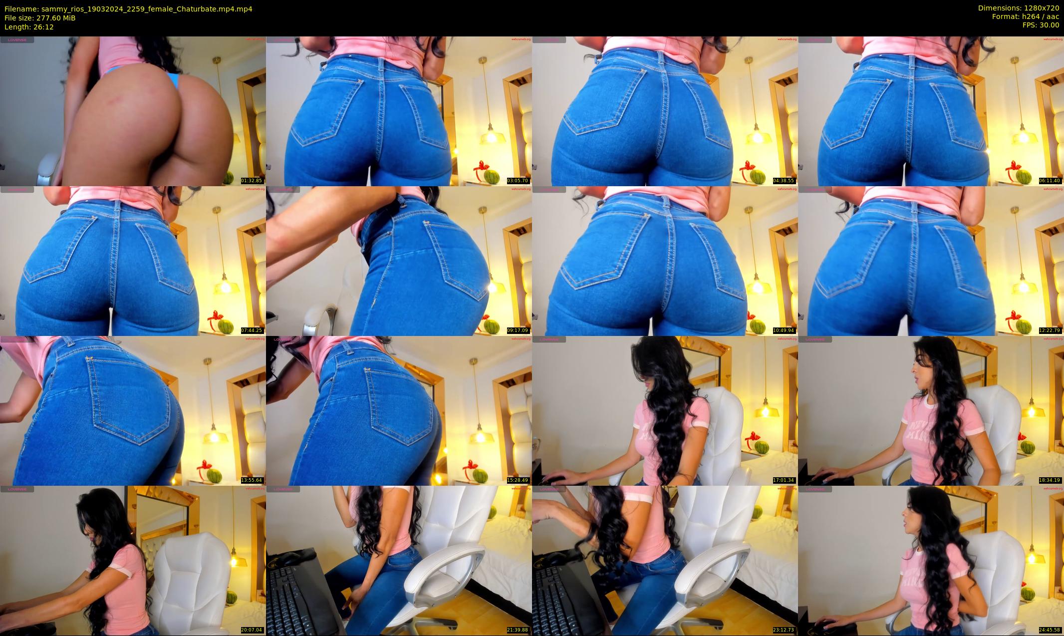 sammy_rios — 27 minute Chaturbate female cam show recording, 720p, Mar 19, 2024