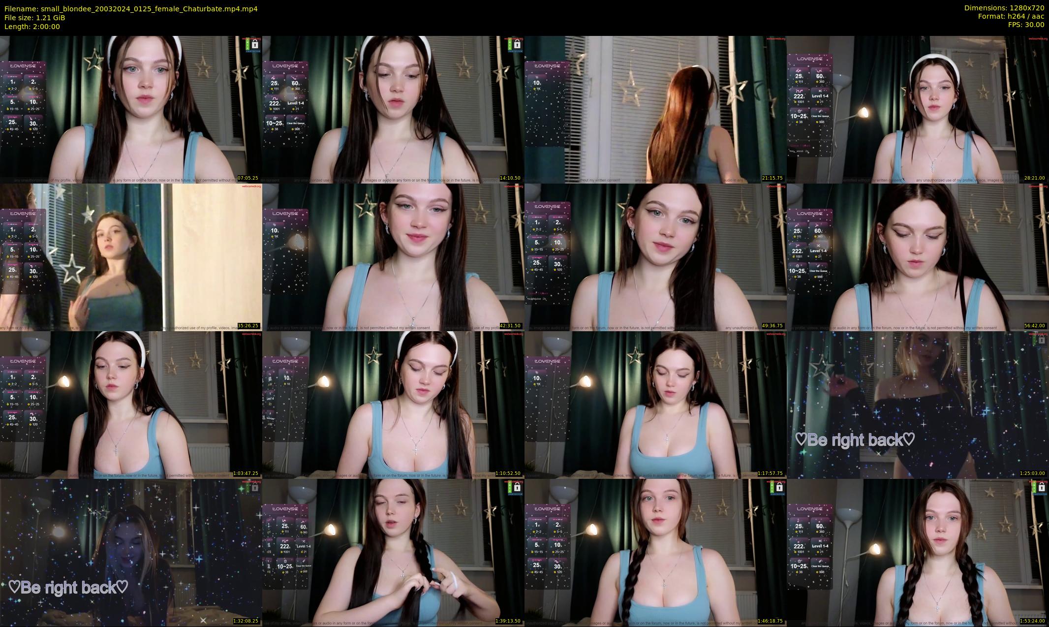 small_blondee — 120 minute Chaturbate female cam show recording, 720p, Mar 20, 2024