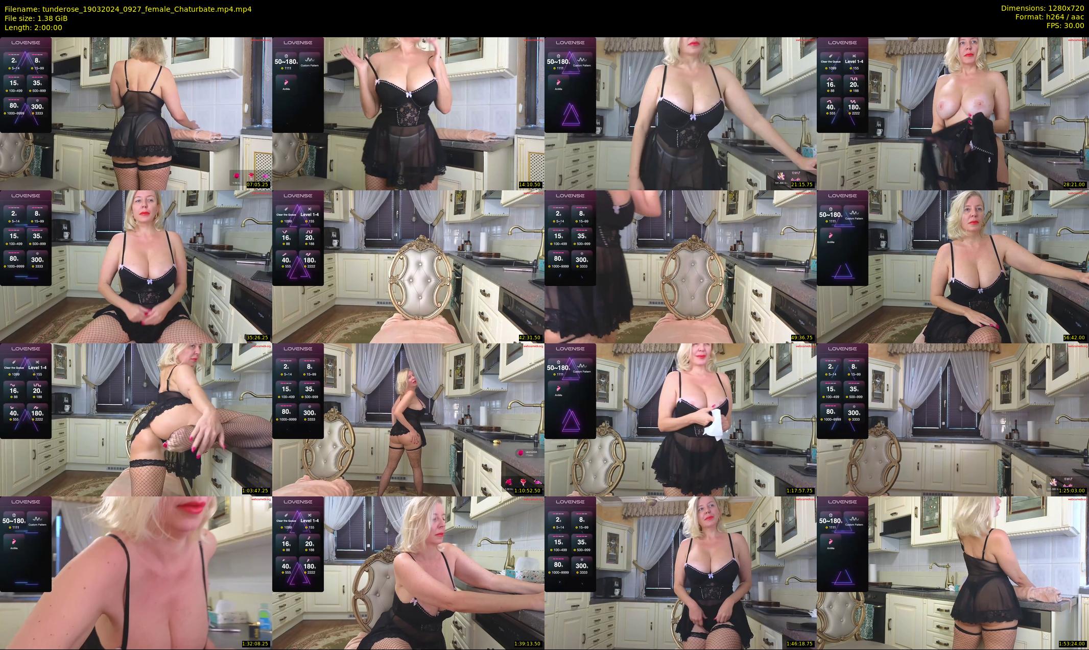 tunderose — 120 minute Chaturbate female cam show recording, 720p, Mar 19, 2024