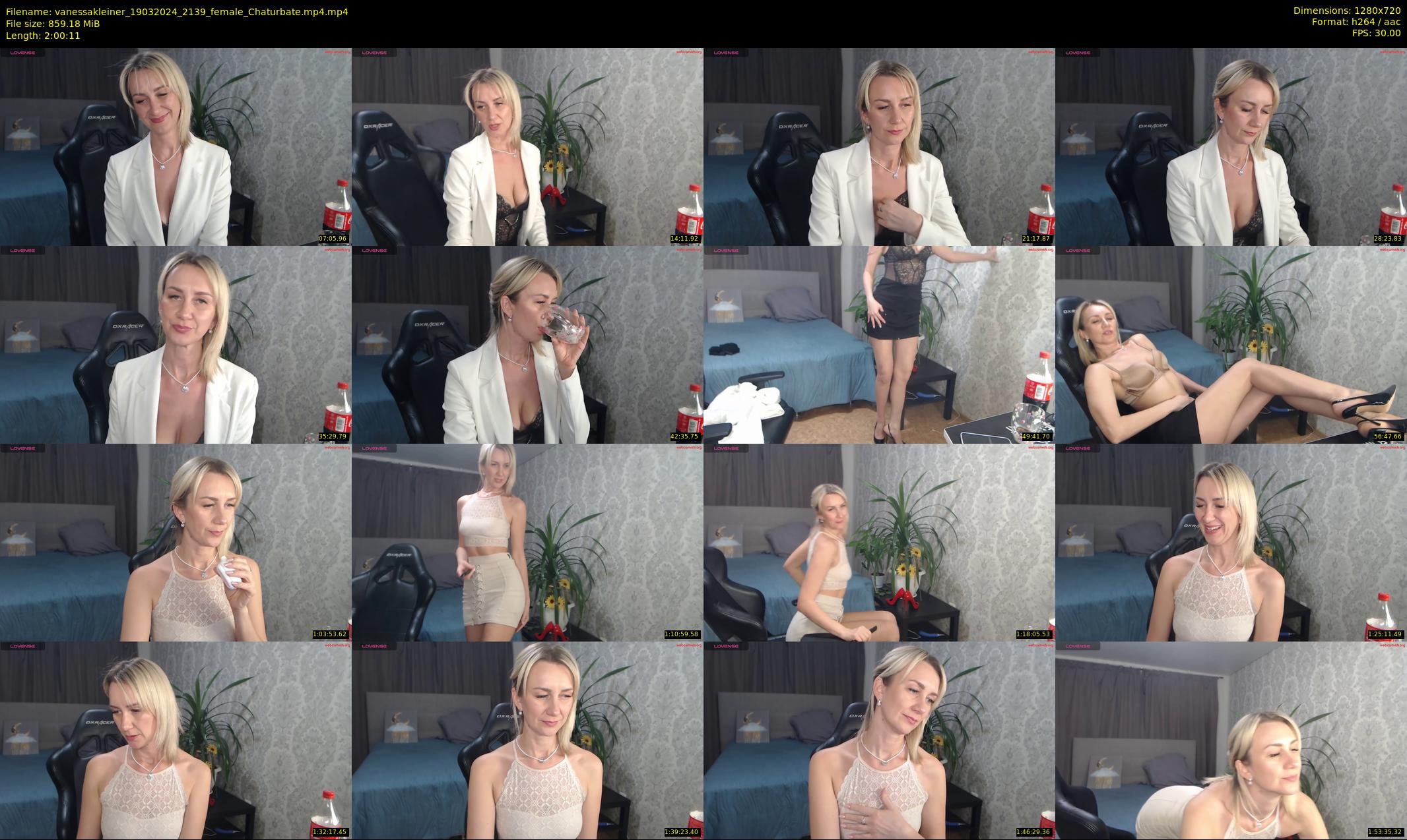 vanessakleiner — 121 minute Chaturbate female cam show recording, 720p, Mar 19, 2024