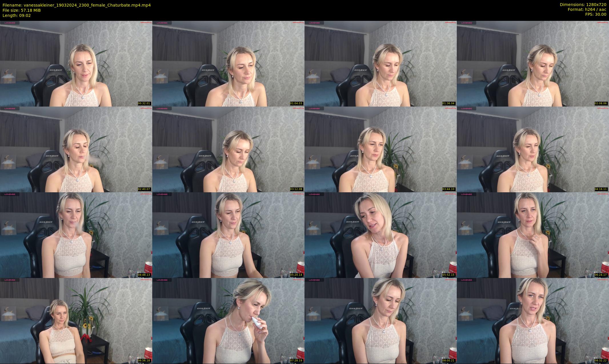 vanessakleiner — 10 minute Chaturbate female cam show recording, 720p, Mar 19, 2024
