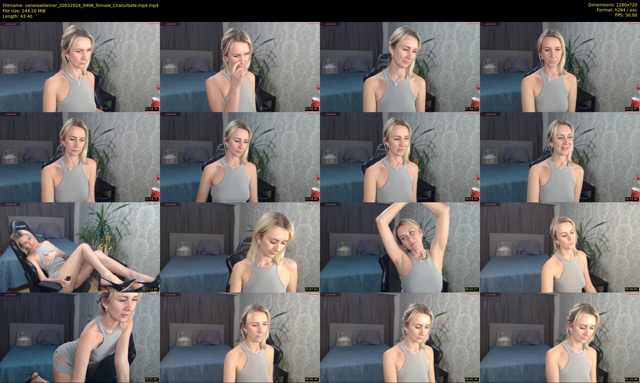 vanessakleiner — 44 minute Chaturbate female cam show recording, 720p, Mar 20, 2024