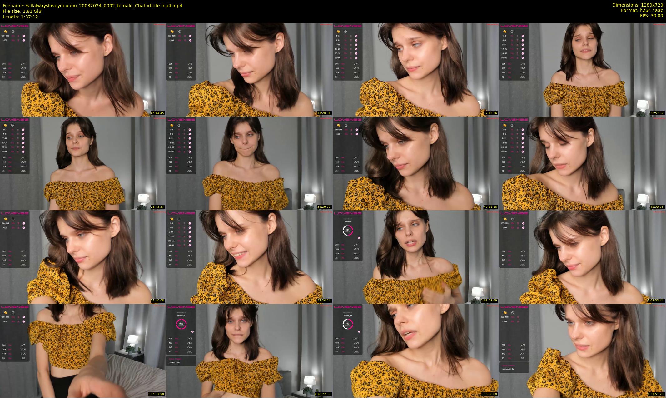 willalwaysloveyouuuuu — 98 minute Chaturbate female cam show recording, 720p, Mar 20, 2024
