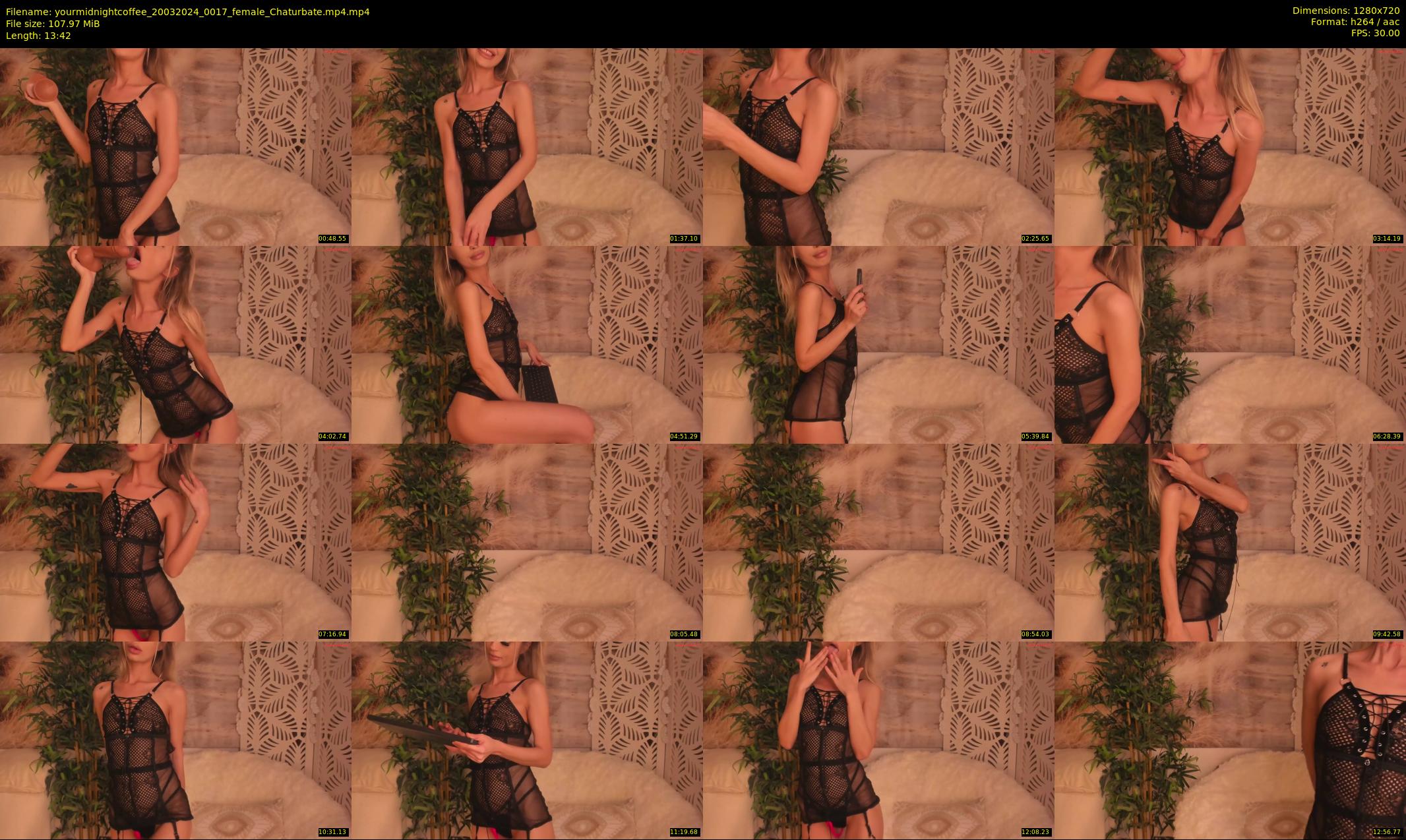 yourmidnightcoffee — 14 minute Chaturbate female cam show recording, 720p, Mar 20, 2024