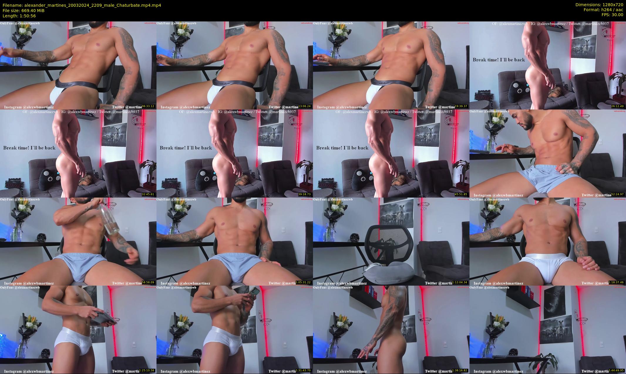 alexander_martines — 111 minute Chaturbate male cam show recording, 720p, Mar 20, 2024