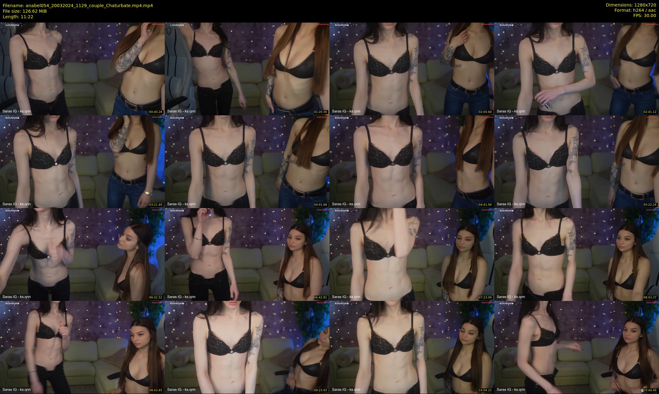 anabel054 — 12 minute Chaturbate female cam show recording, 720p, Mar 20, 2024