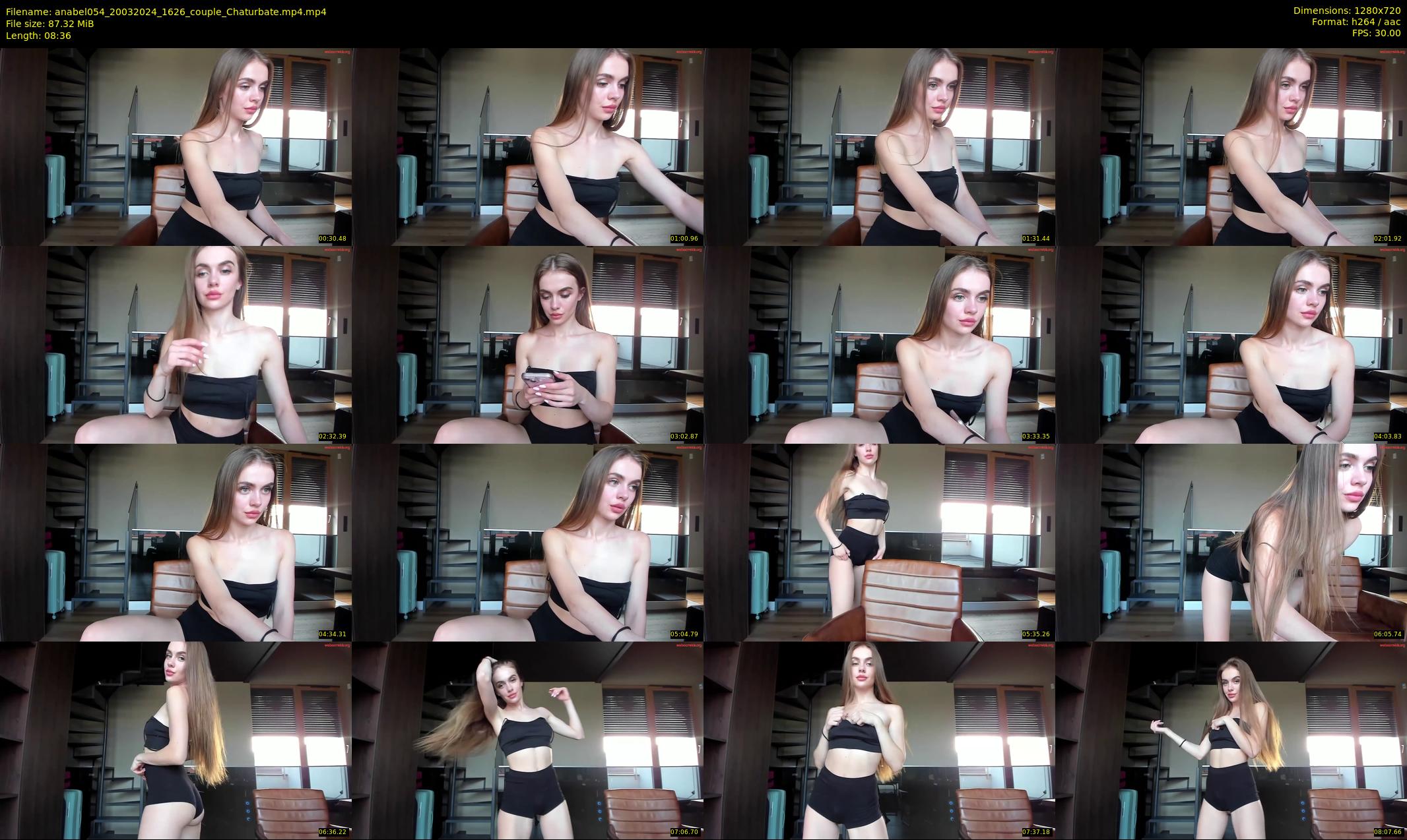 anabel054 — 9 minute Chaturbate female cam show recording, 720p, Mar 20, 2024