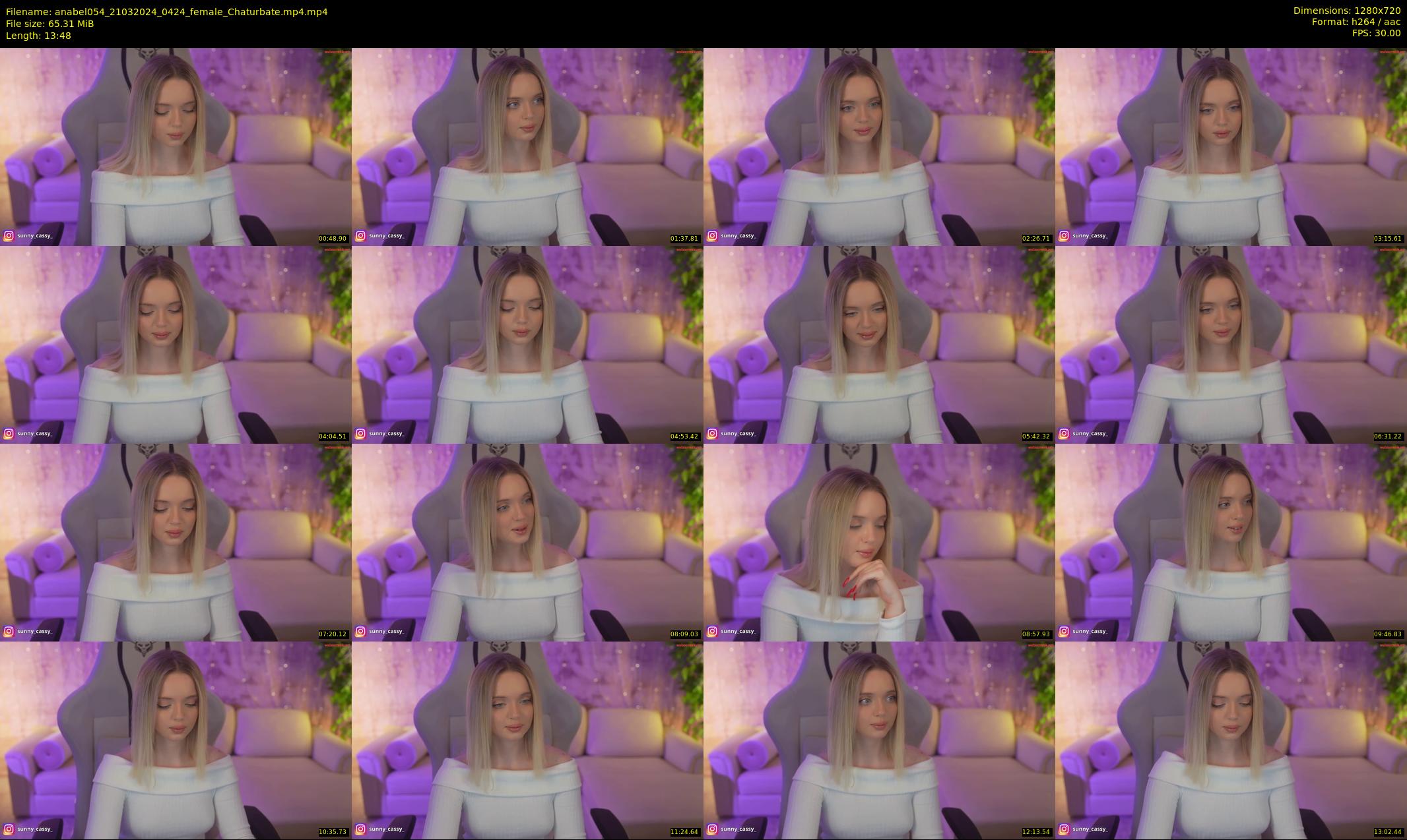 anabel054 — 14 minute Chaturbate female cam show recording, 720p, Mar 21, 2024