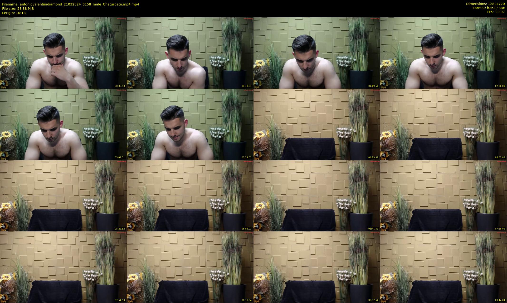 antoniovalentinidiamond — 11 minute Chaturbate male cam show recording, 720p, Mar 21, 2024