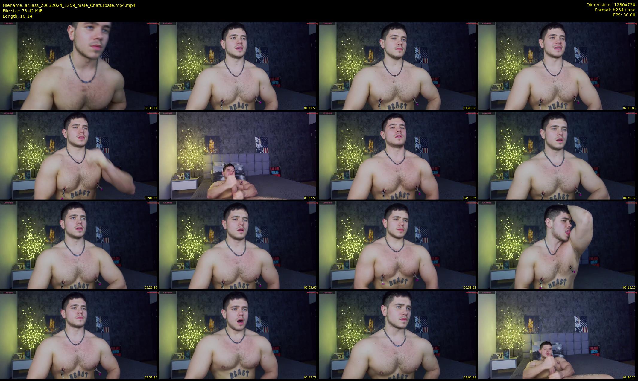 arilass — 11 minute Chaturbate male cam show recording, 720p, Mar 20, 2024