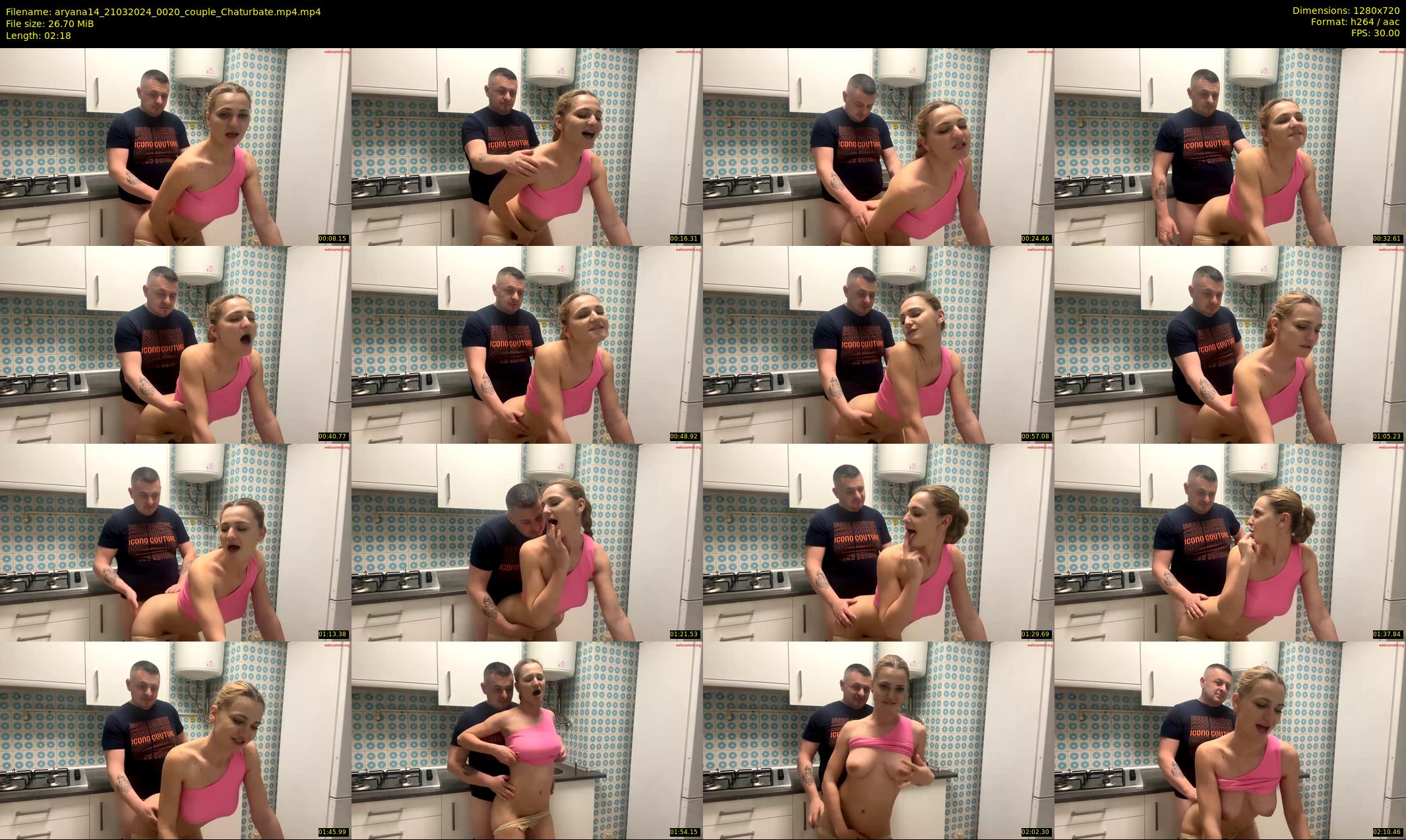 aryana14 — 3 minute Chaturbate couple cam show recording, 720p, Mar 21, 2024