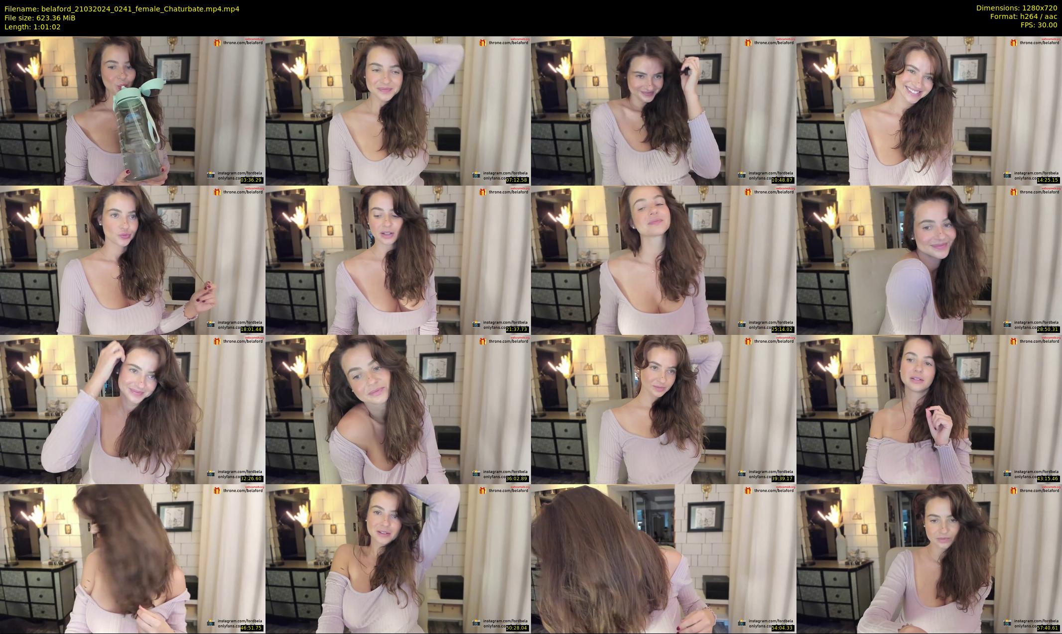 belaford — 62 minute Chaturbate female cam show recording, 720p, Mar 21, 2024