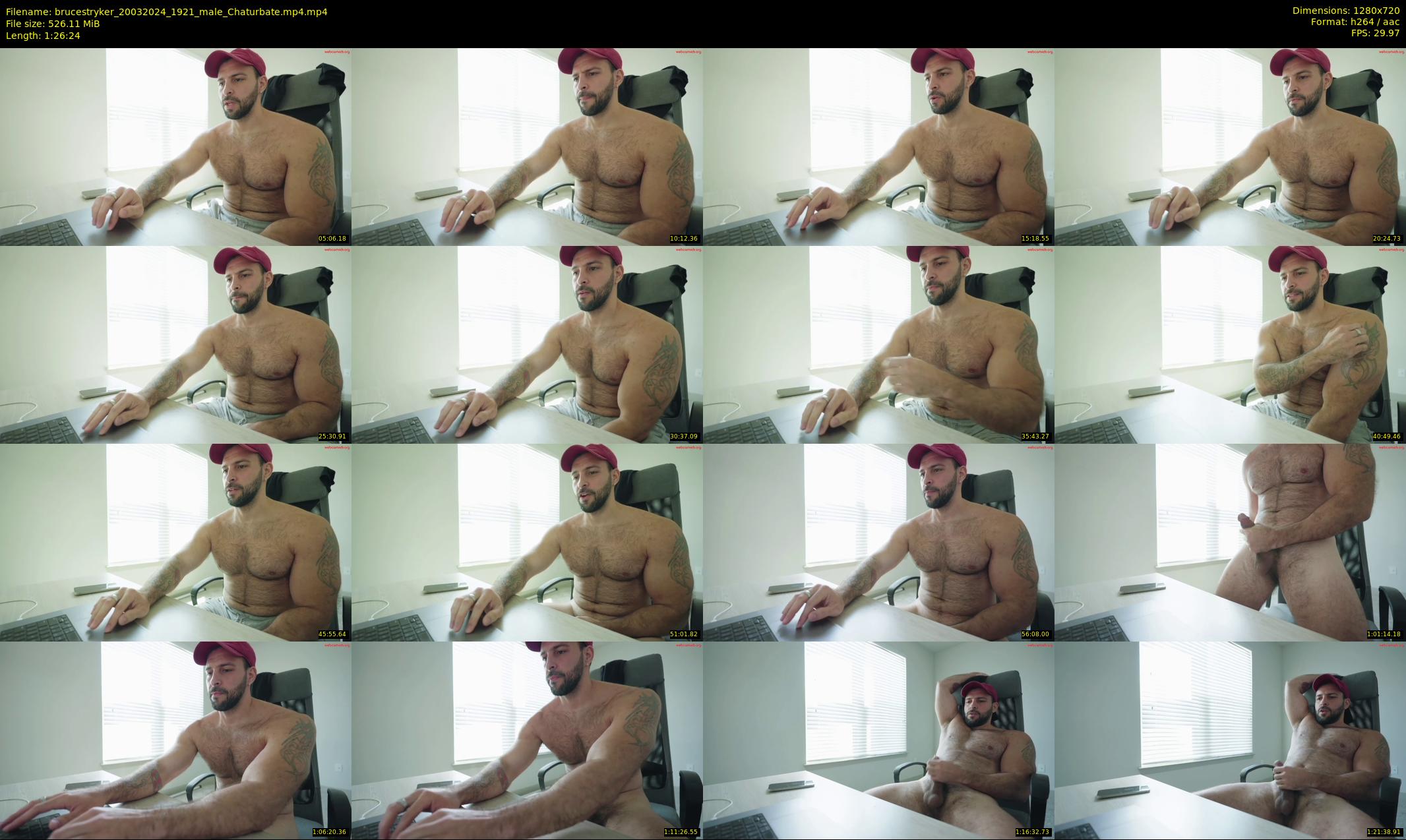 brucestryker — 87 minute Chaturbate male cam show recording, 720p, Mar 20, 2024