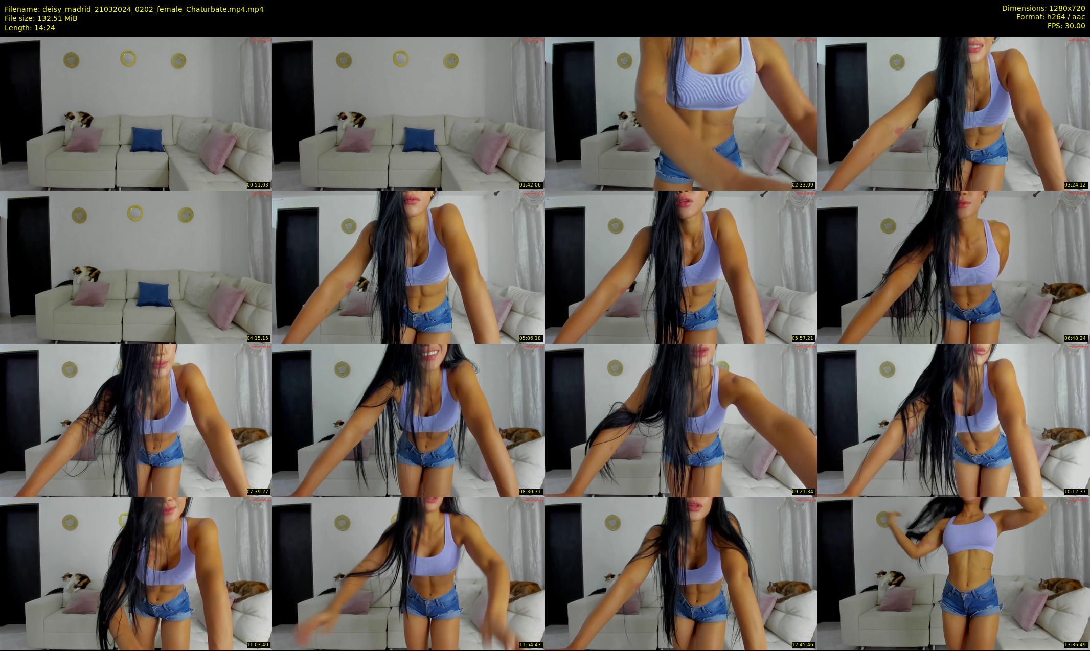 deisy_madrid — 15 minute Chaturbate female cam show recording, 720p, Mar 21, 2024