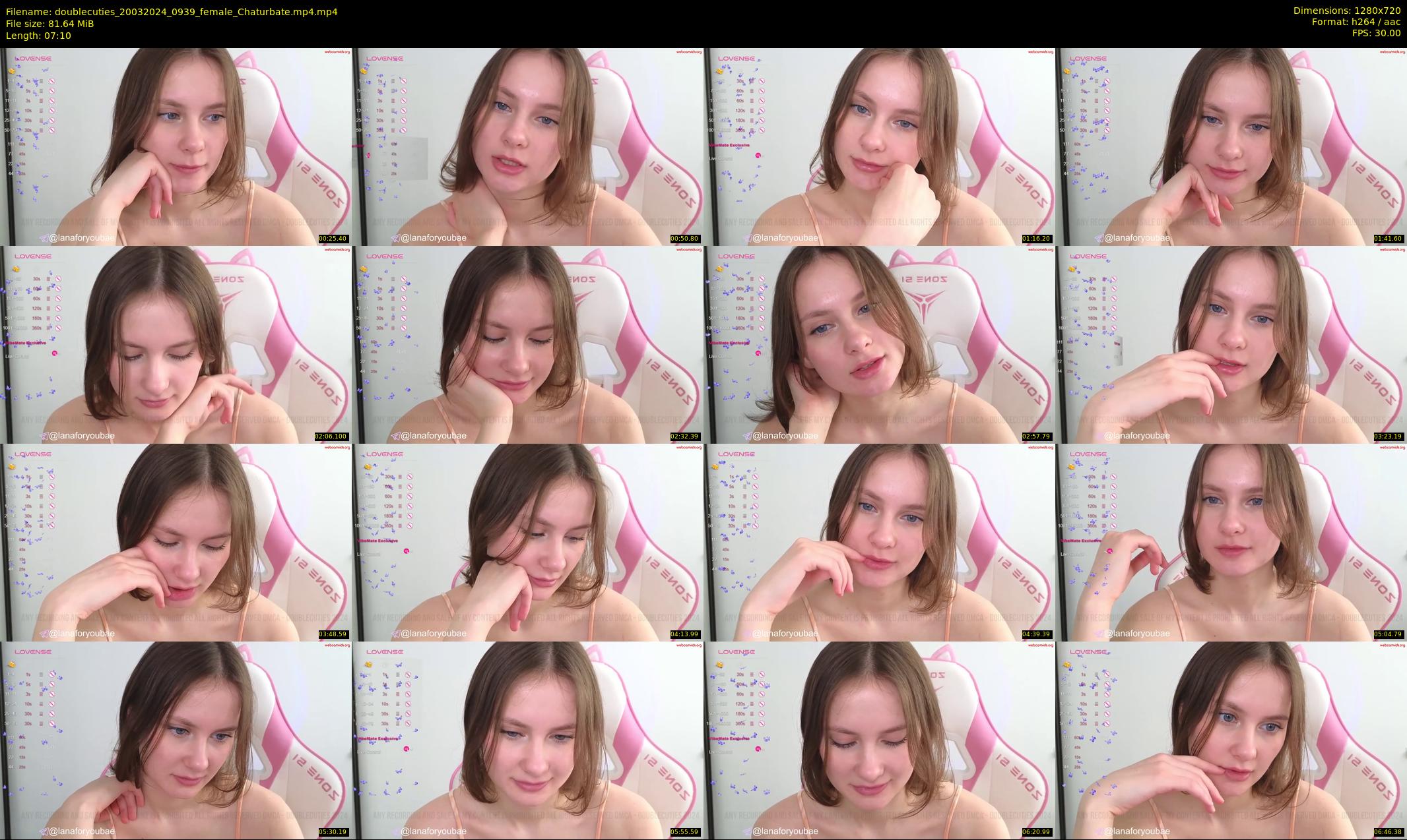 doublecuties — 8 minute Chaturbate couple cam show recording, 720p, Mar 20, 2024