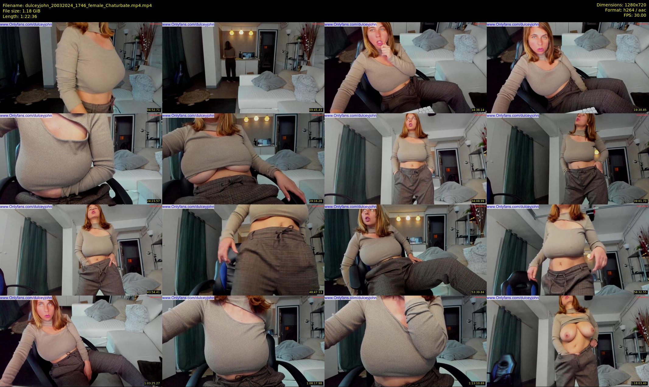 dulceyjohn — 83 minute Chaturbate female cam show recording, 720p, Mar 20, 2024