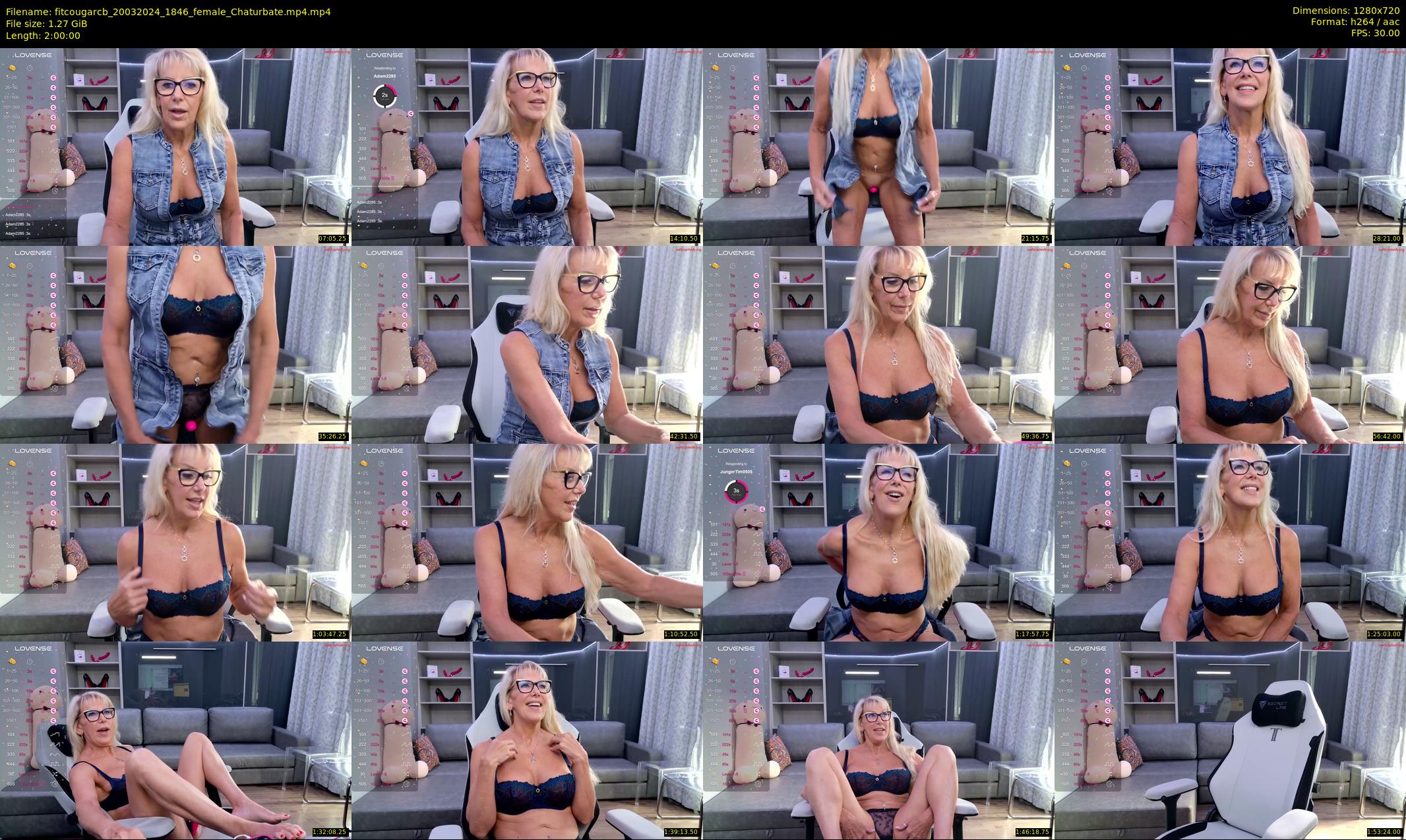 fitcougarcb — 120 minute Chaturbate female cam show recording, 720p, Mar 20, 2024