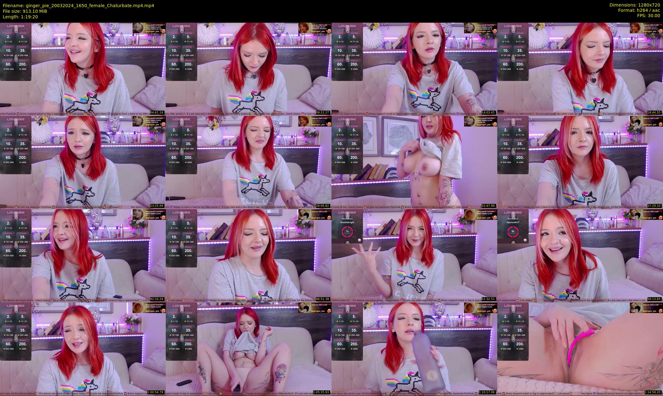 ginger_pie — 80 minute Chaturbate female cam show recording, 720p, Mar 20, 2024